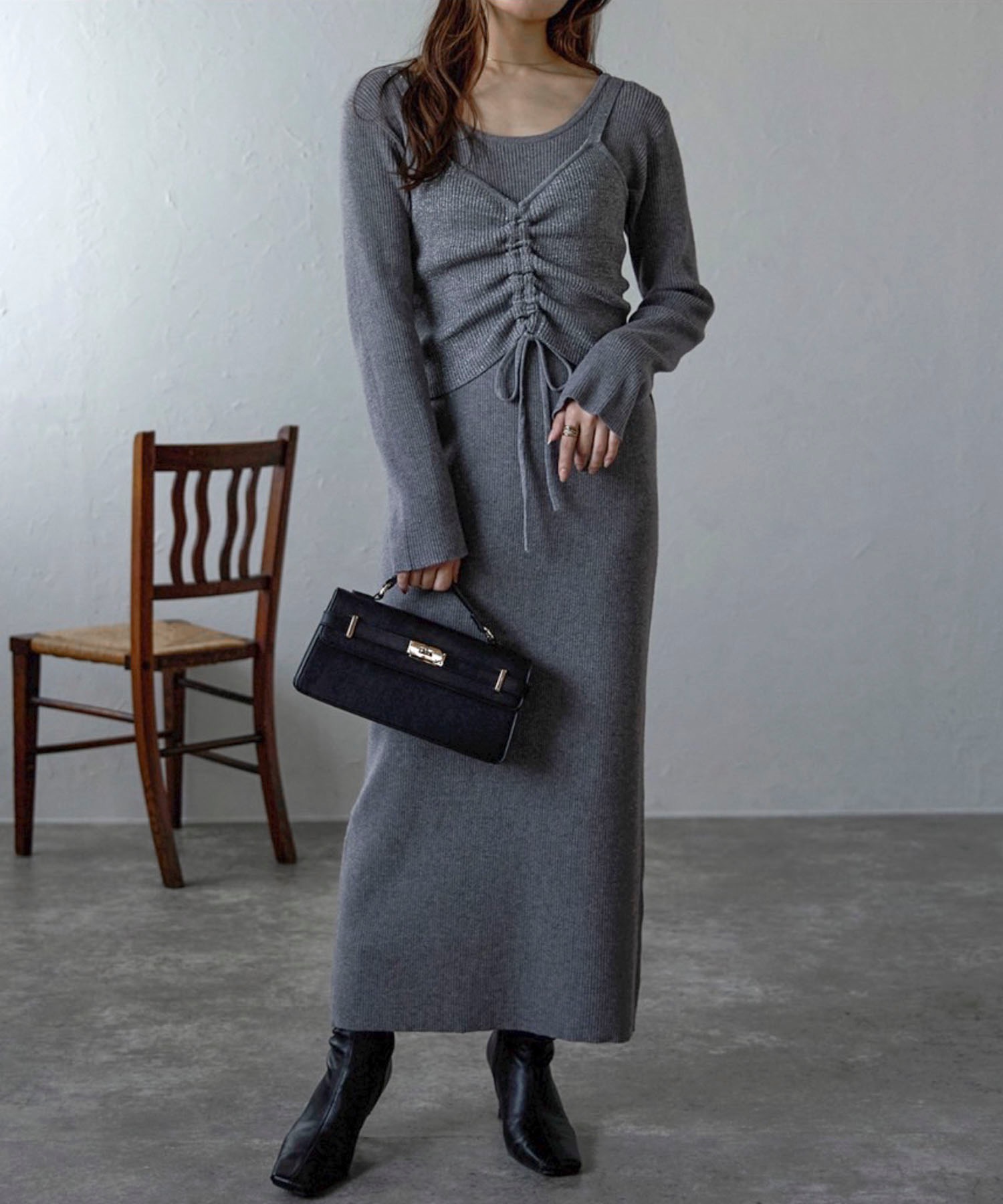 model：158cm 着用サイズ：FREE