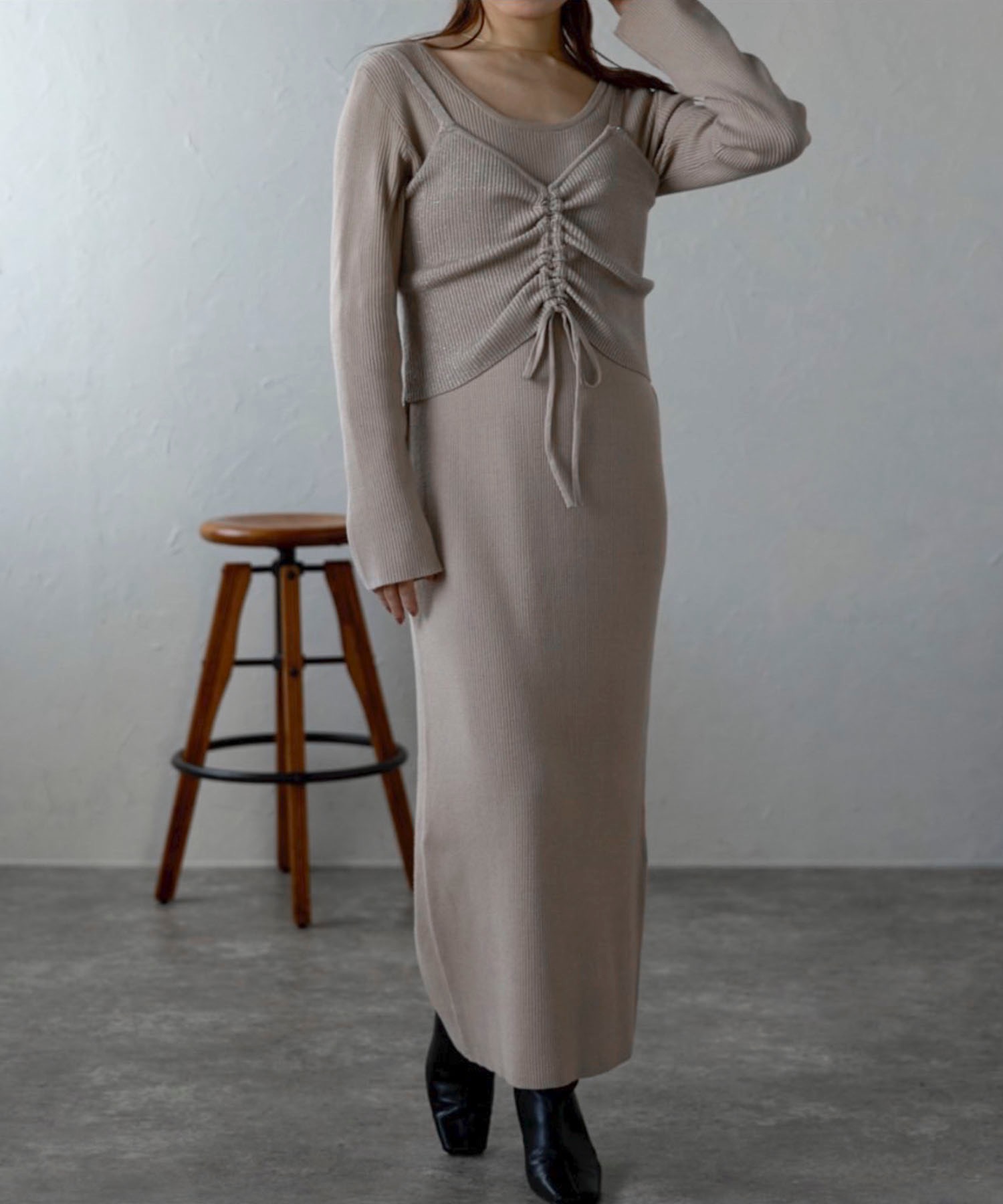 model：158cm 着用サイズ：FREE