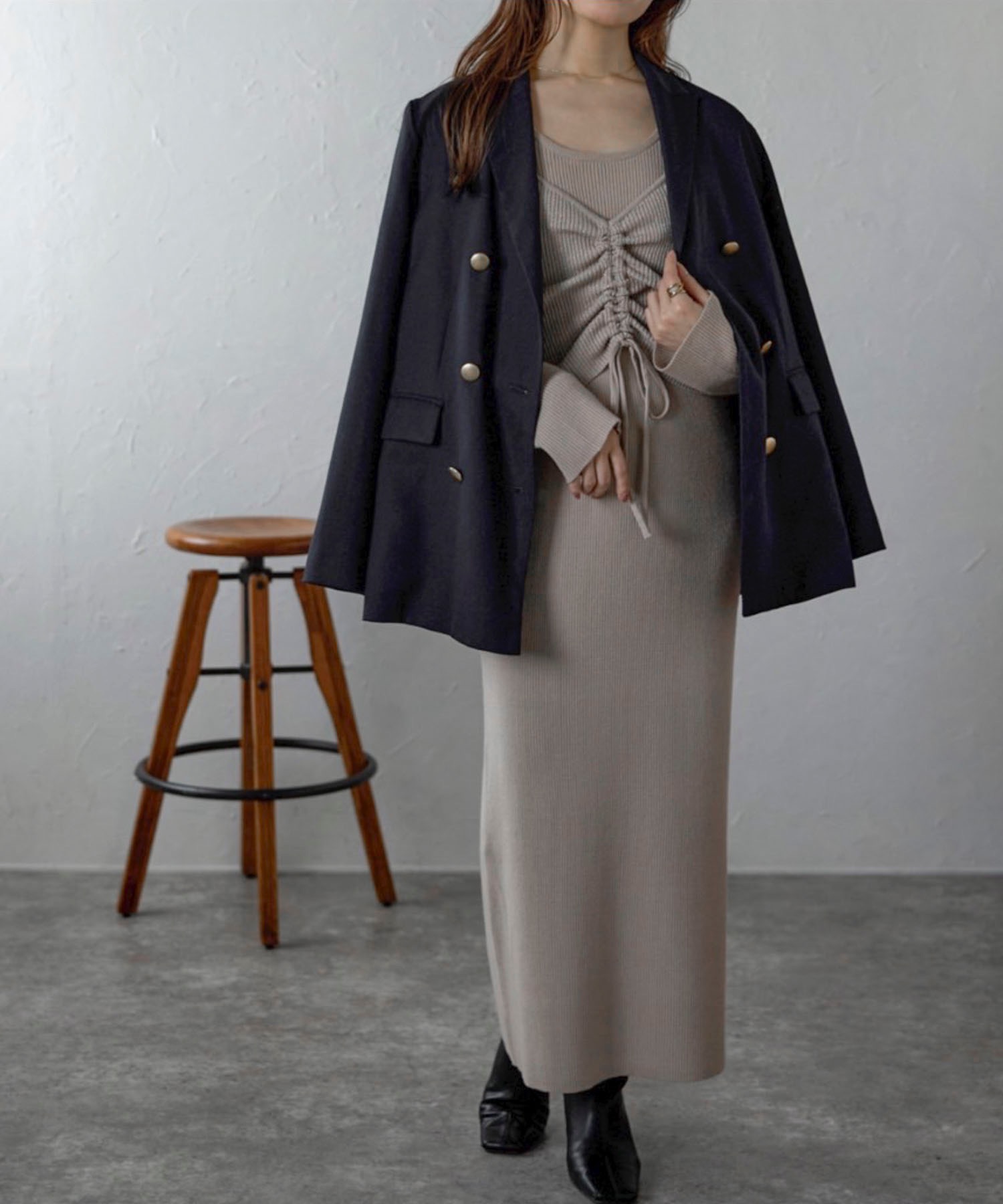 model：158cm 着用サイズ：FREE