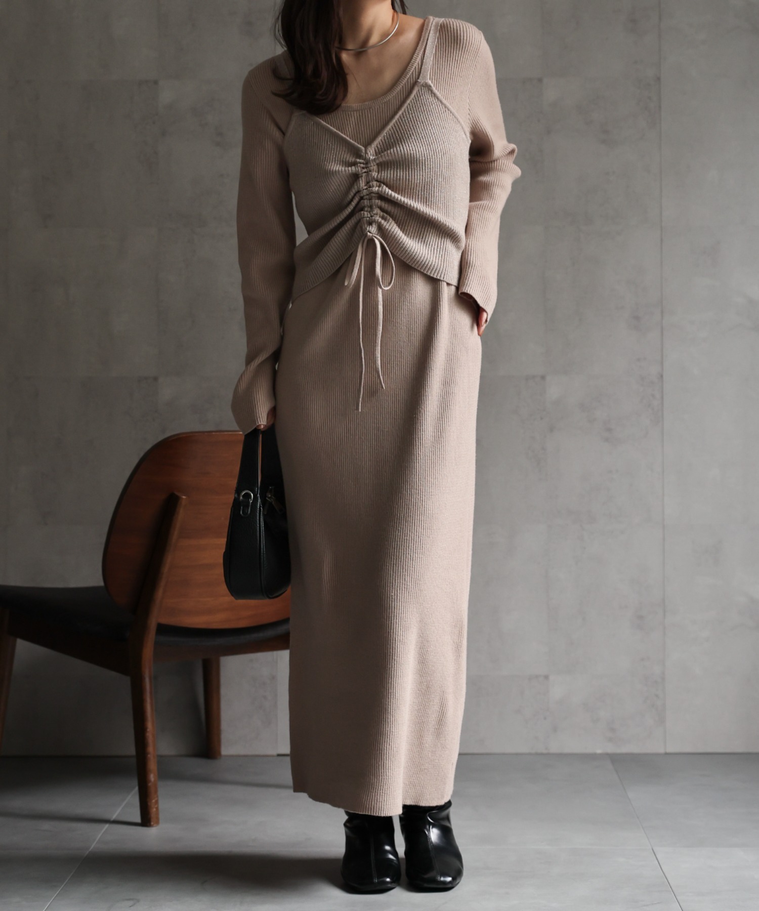 model：156cm 着用サイズ：FREE