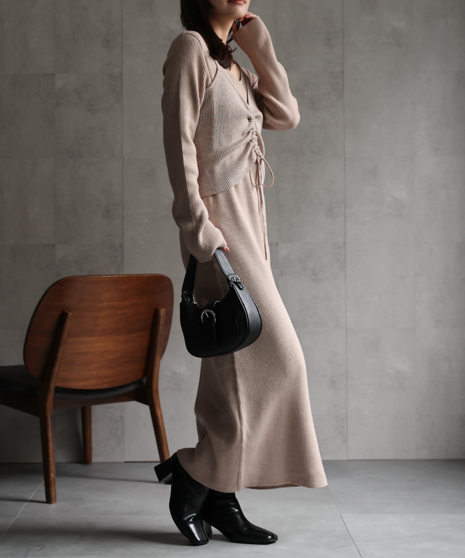 model：156cm 着用サイズ：FREE