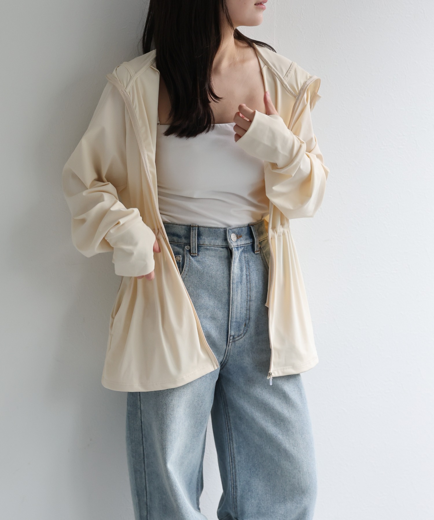 model：156cm 着用サイズ：M