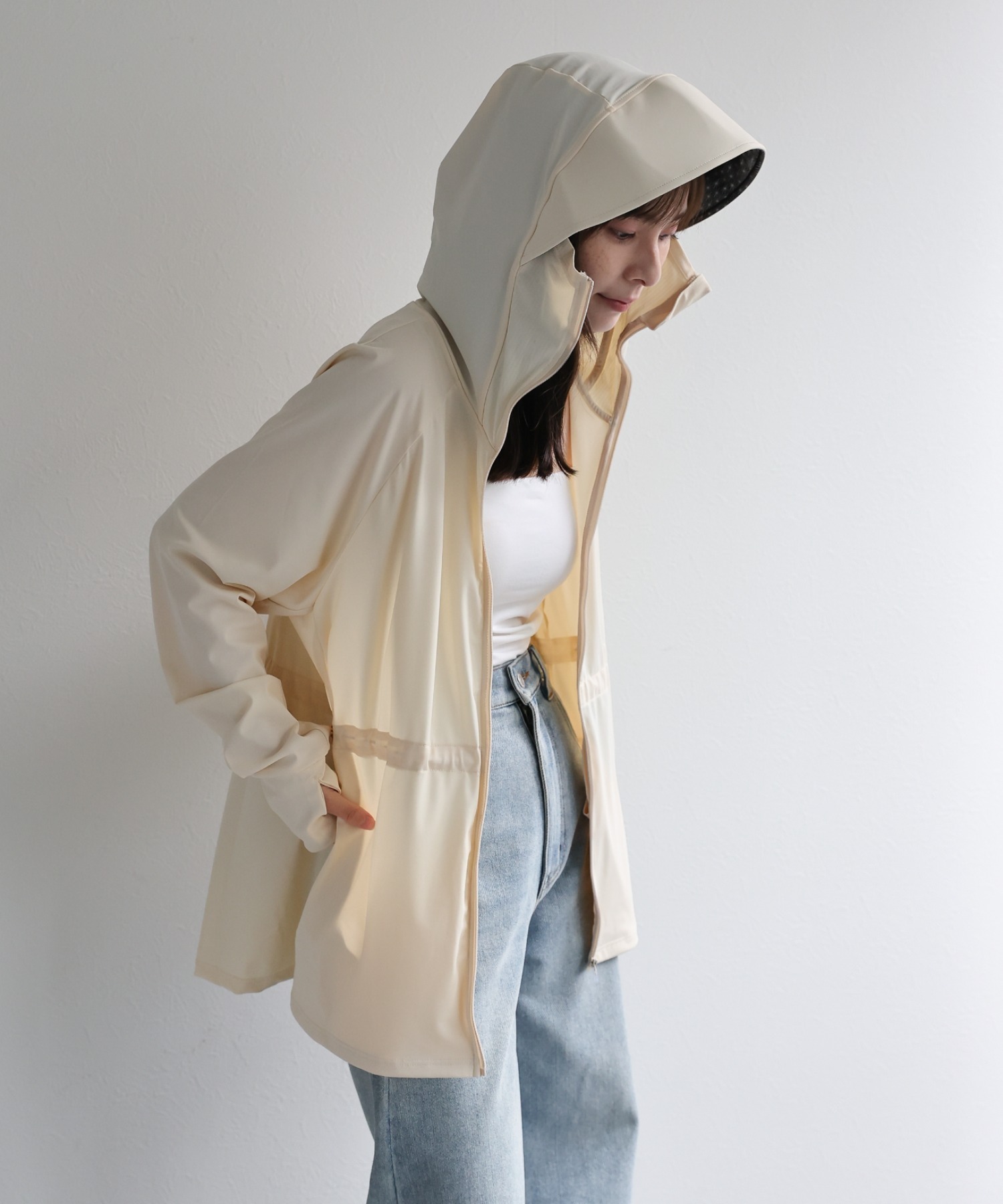 model：156cm 着用サイズ：M