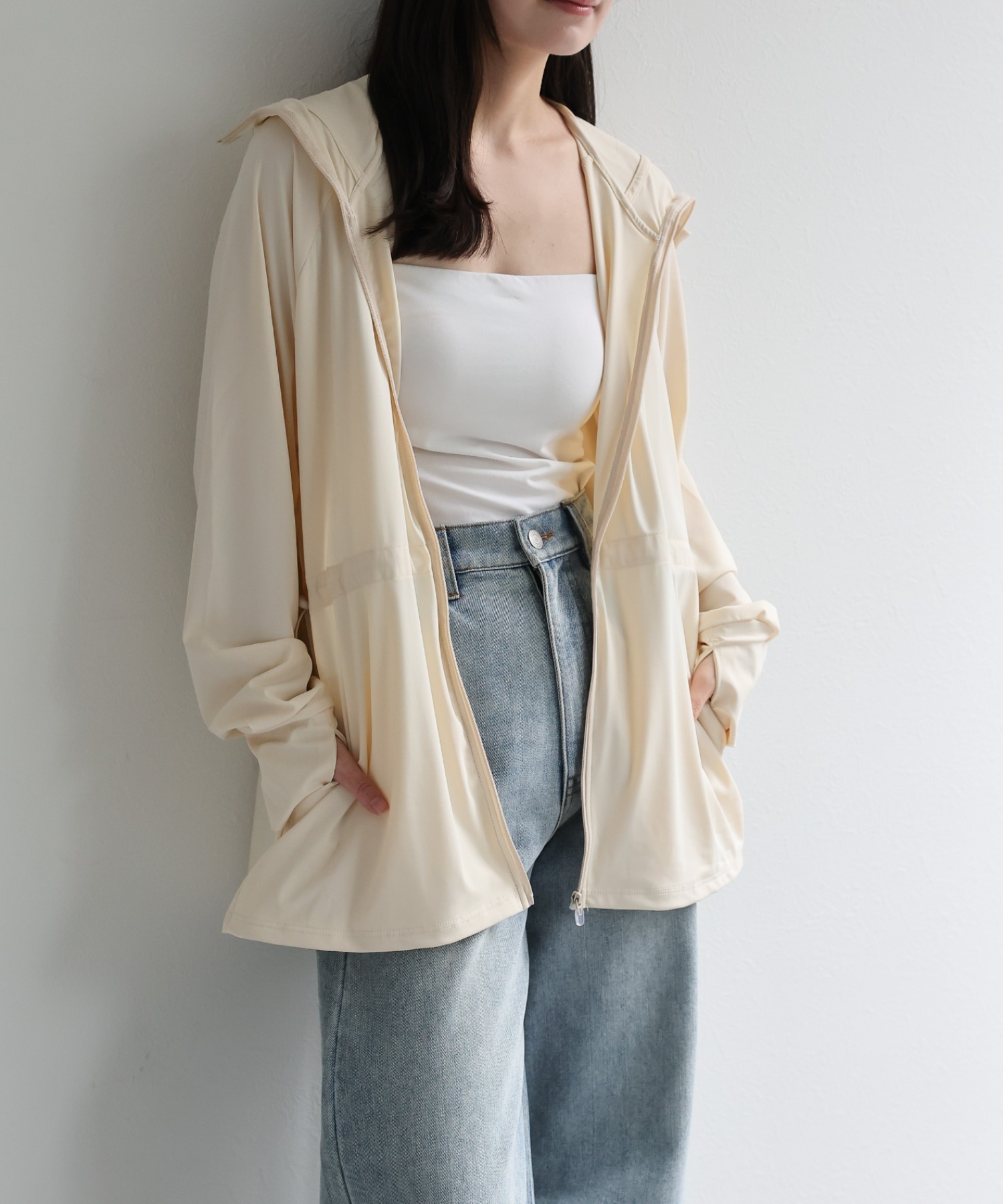 model：156cm 着用サイズ：M