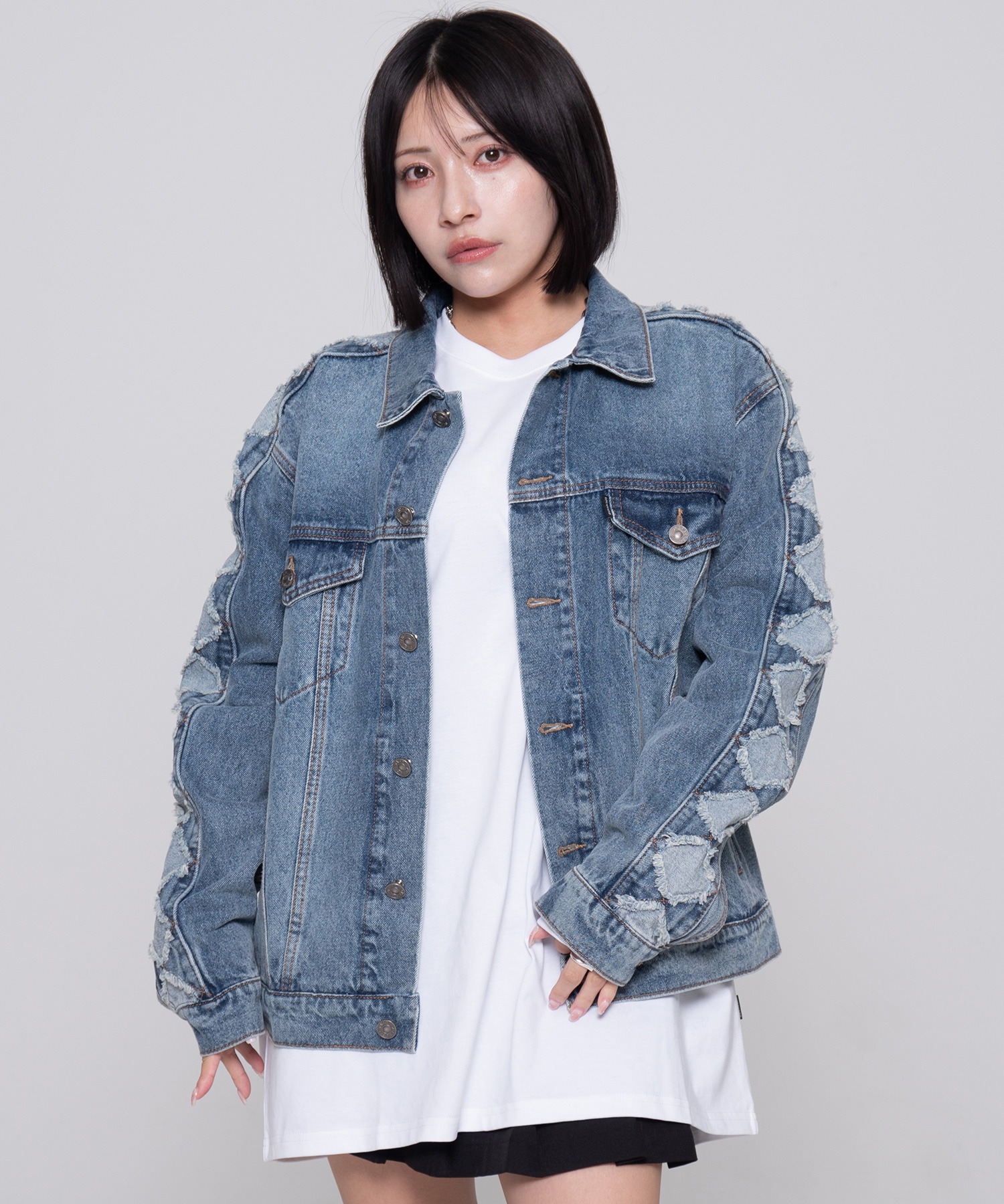 OY/オーワイ』 DIAMOND CUTTING WASHED DENIM JACKET/ダイアモンドカッティング デニムジャケット OY│A'GEM/9×.KOM【公式】｜韓国・ストリートブランド通販サイト  エージェムナイン ドットケーオーエム