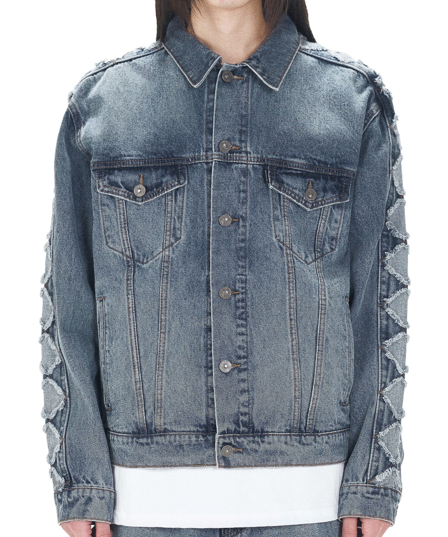 OY/オーワイ』 DIAMOND CUTTING WASHED DENIM JACKET