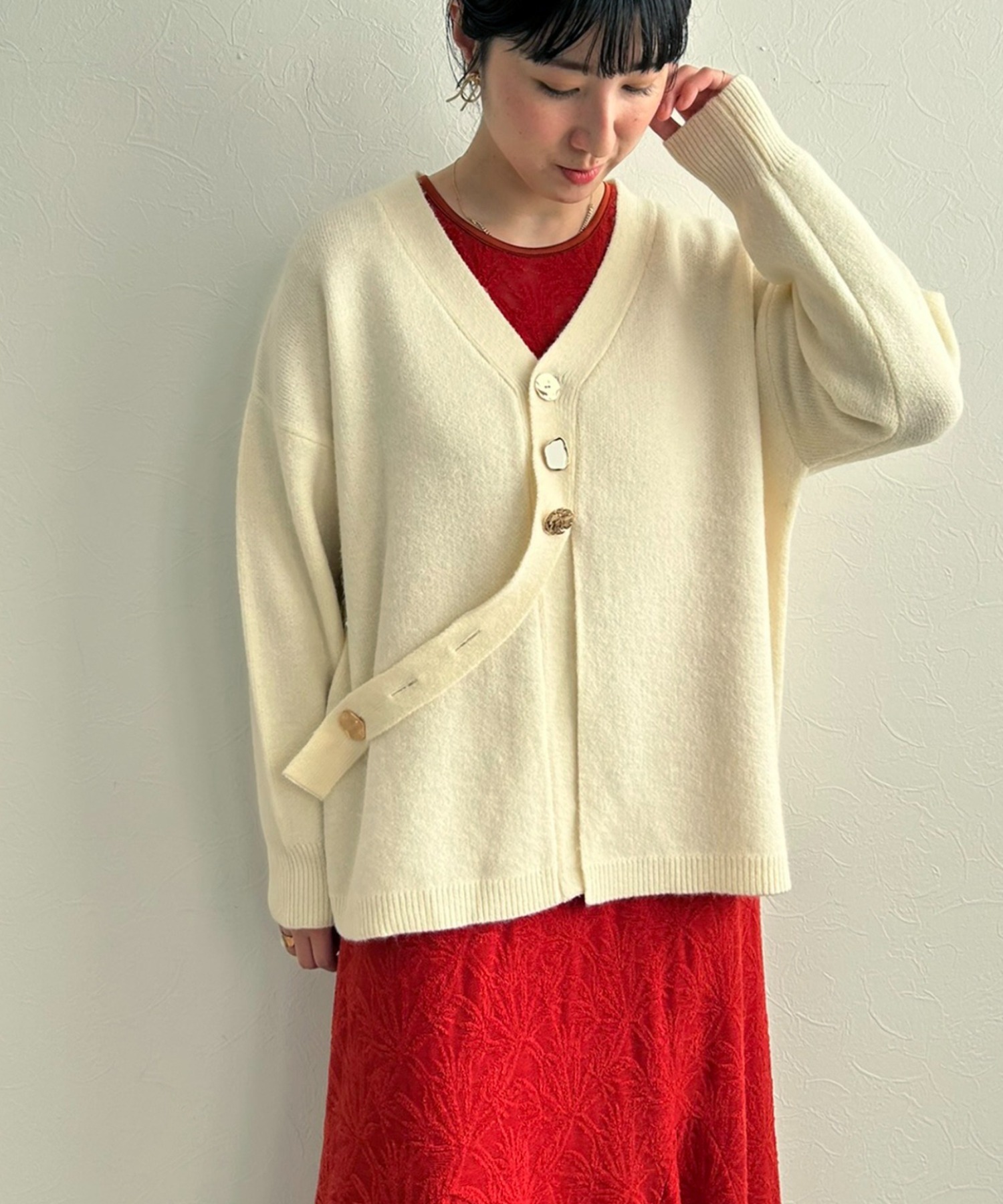 アソート釦ニットカーディガン LHELBIE│Eimee Law & LHELBIE 公式