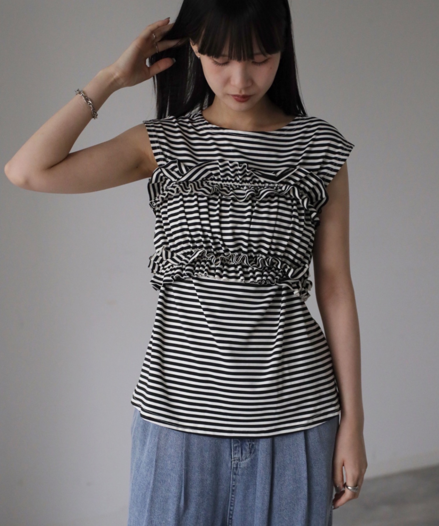 model164cm. 着用サイズ：FREE