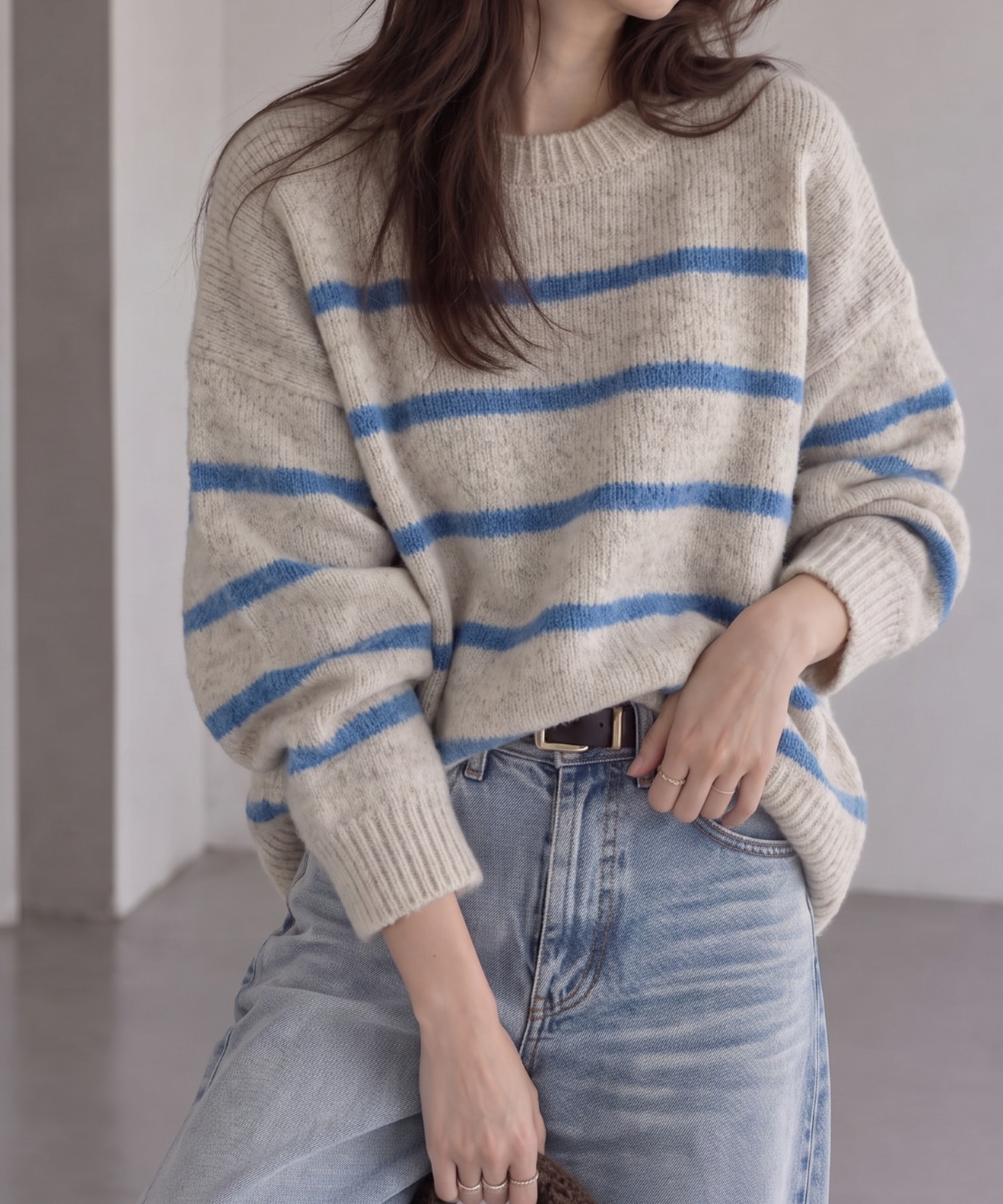 モデル身長：158cm
着用サイズ：FREE