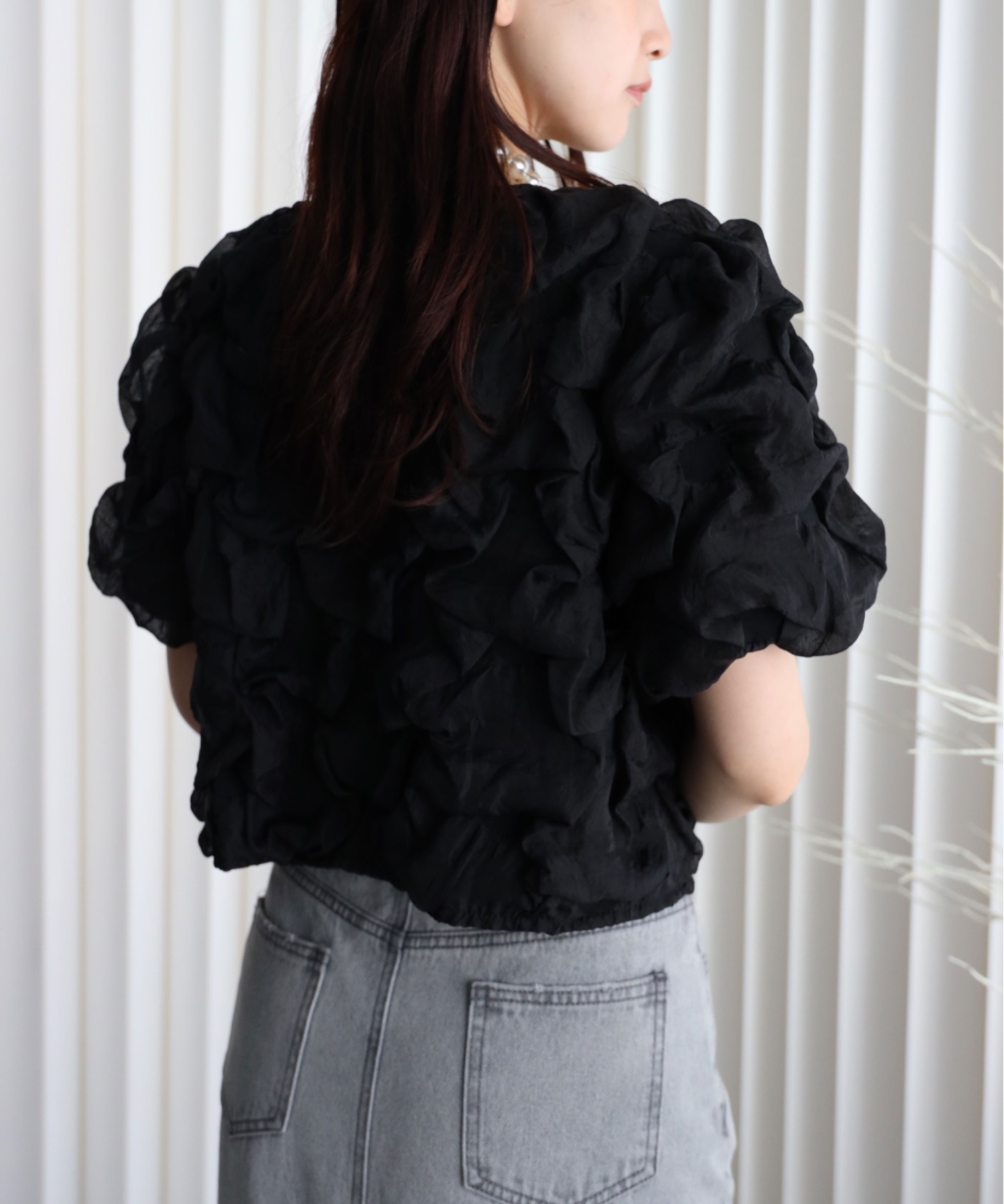 model：164cm. 着用サイズ；FREE