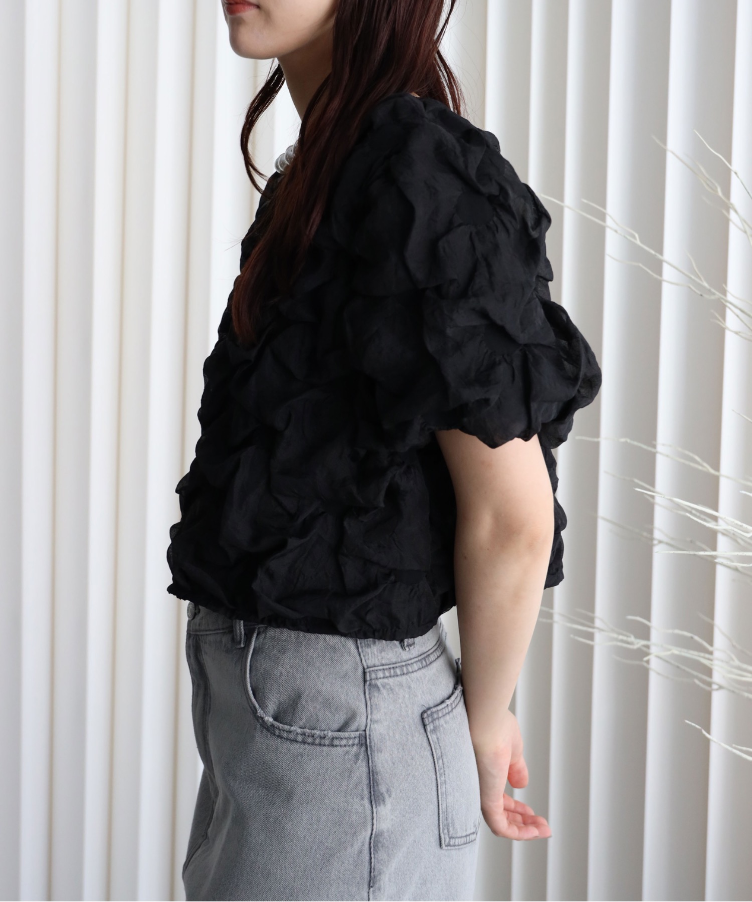 model：164cm. 着用サイズ；FREE