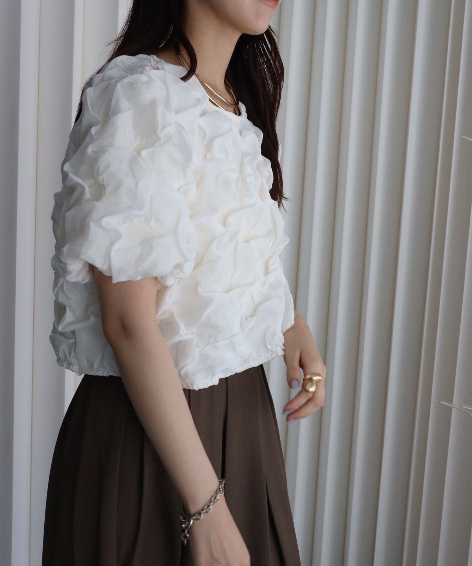 model：164cm. 着用サイズ；FREE
