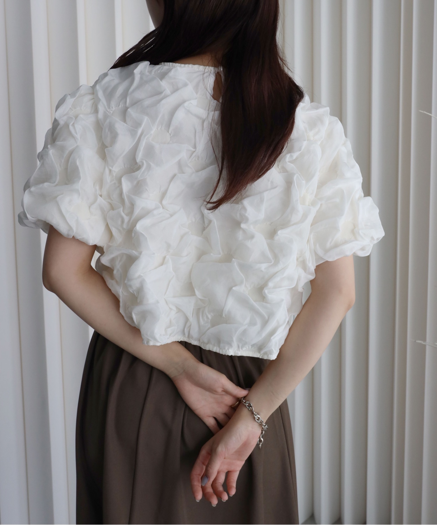 model：164cm. 着用サイズ；FREE