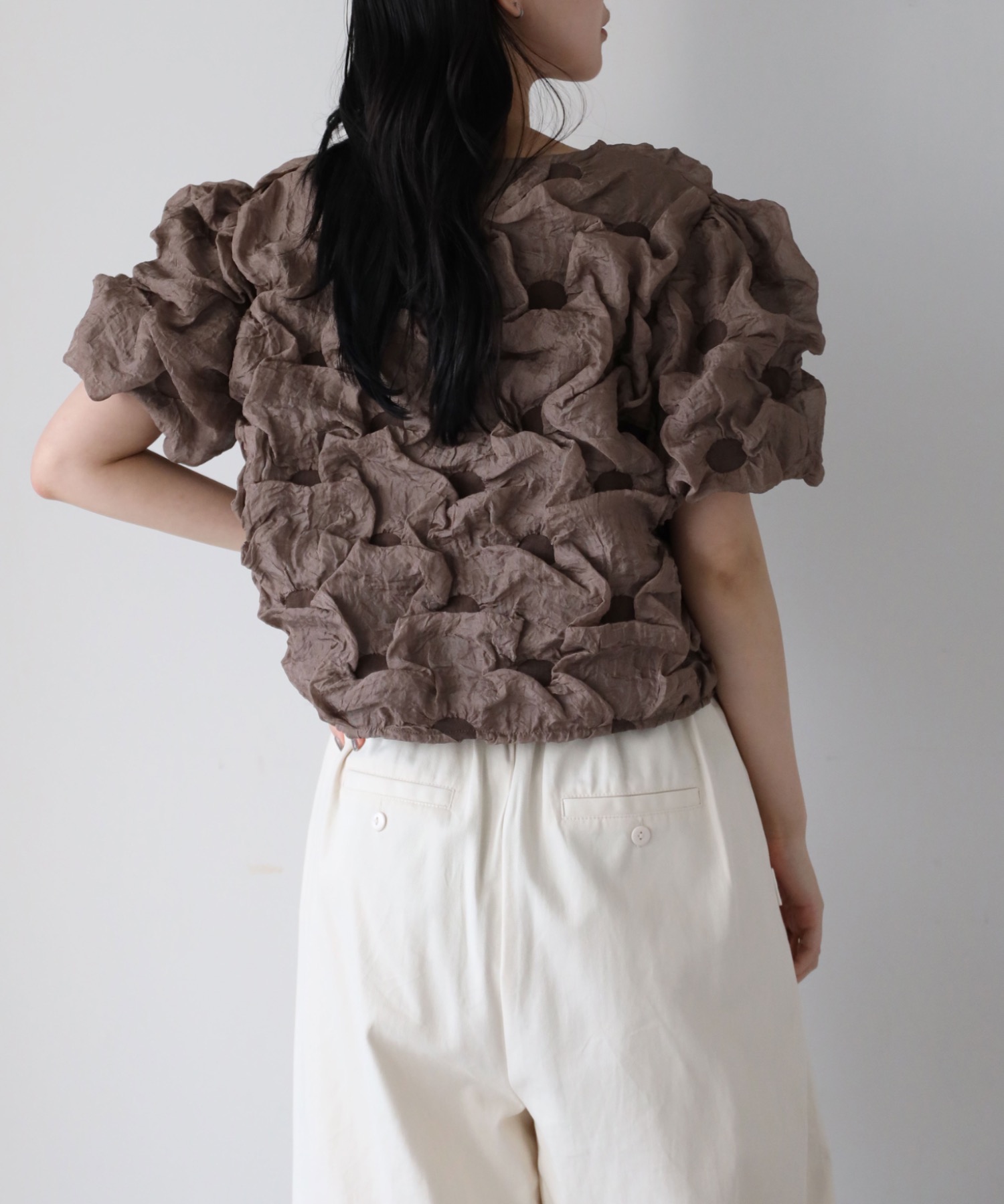 model：164cm. 着用サイズ；FREE
