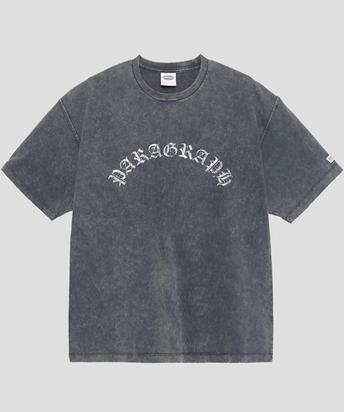 A'GEM/9 × .kom『paragraph/パラグラフ』DAMAGED ARCH LOGO T
