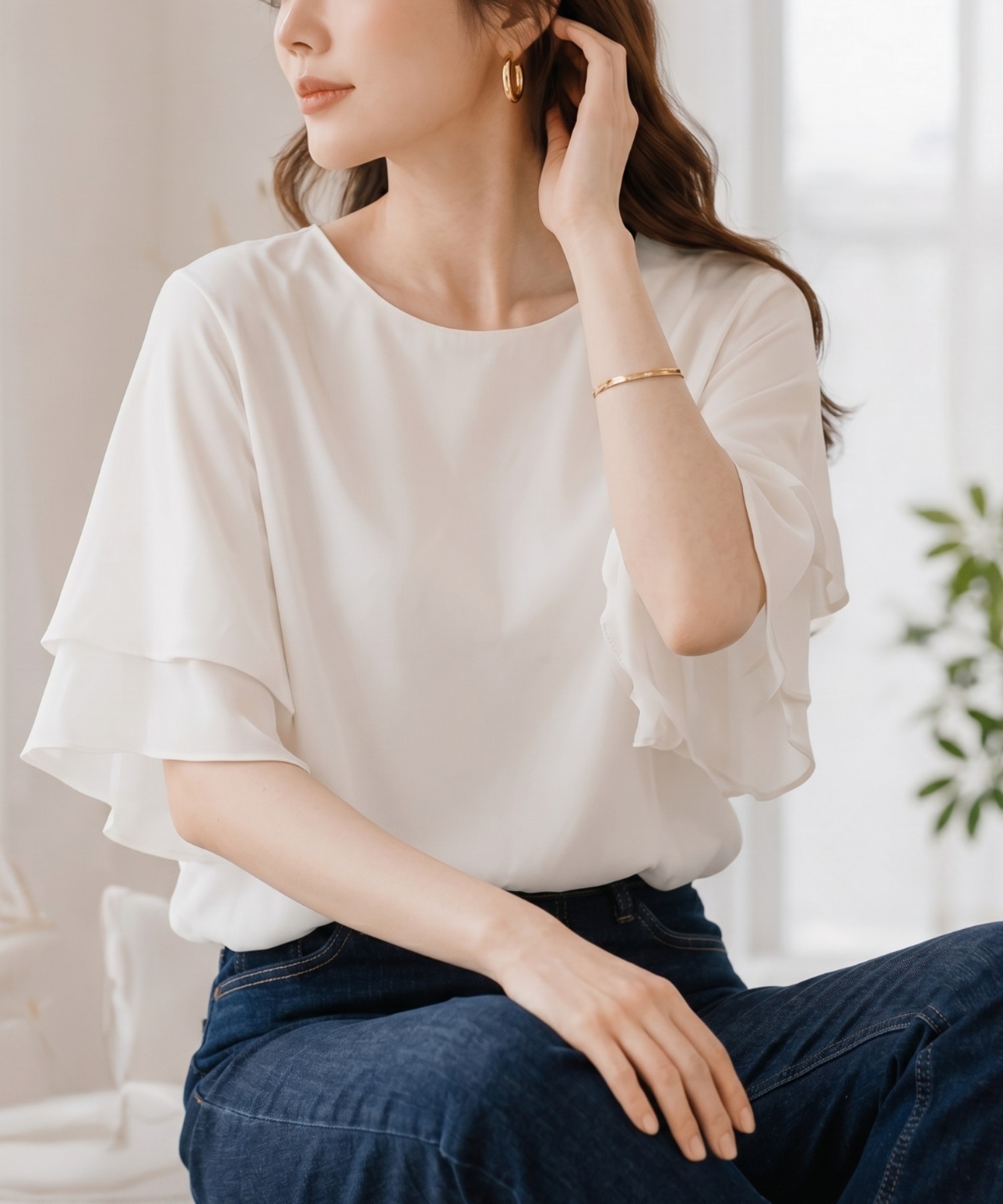 画像に生成AIを使用(モデル身長 163cm設定)実物と若干異なる場合がございますので詳細画像とあわせてご確認ください。