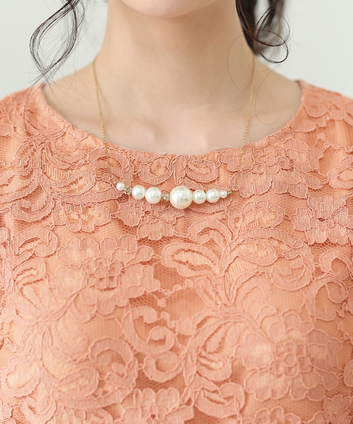 スリーブレースワンピースドレス大きいサイズミニ丈&七分袖結婚式フォーマルオケージョンドレスお呼ばれ 二次会 成人式