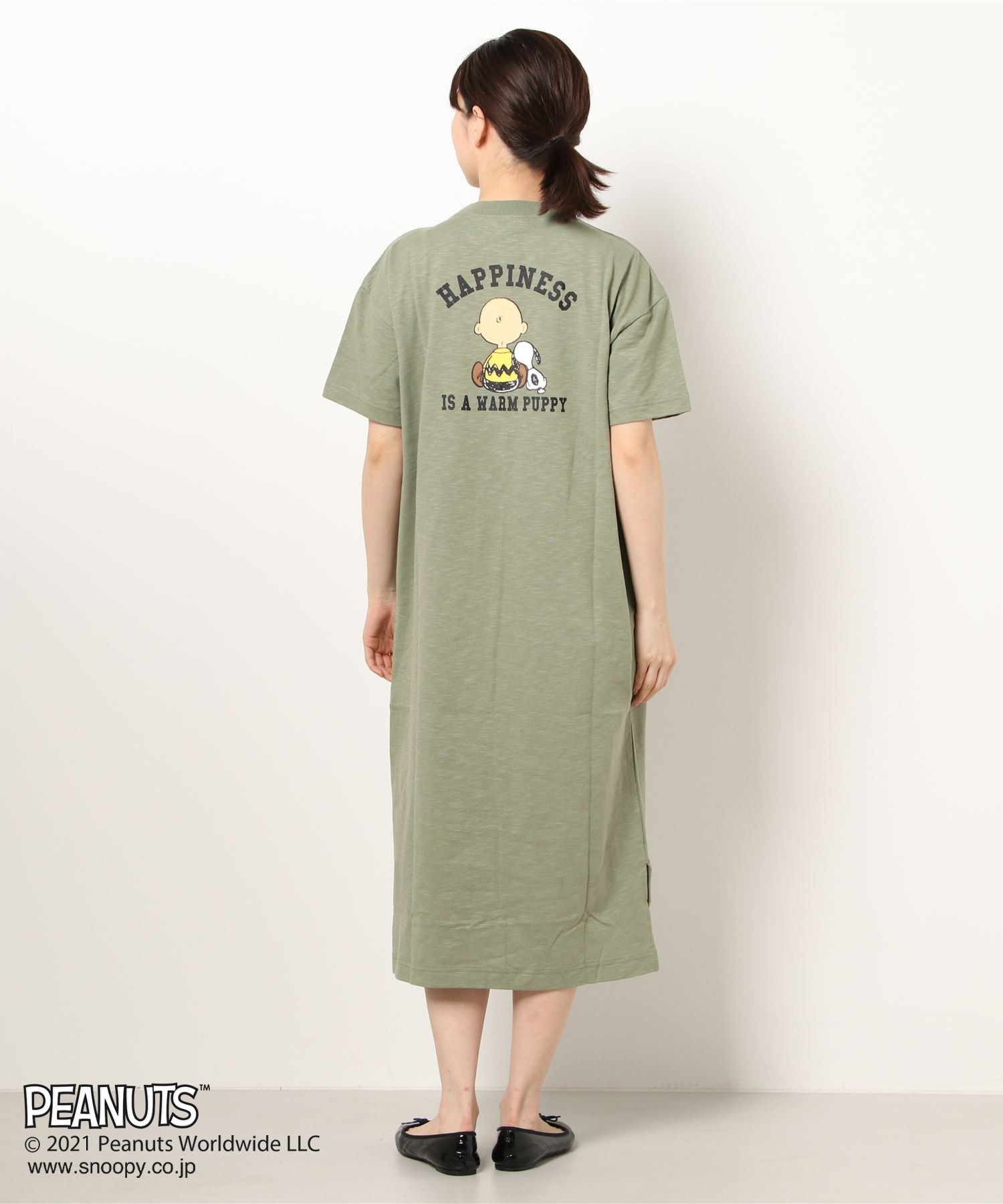 Snoopy スヌーピーロングワンピース レディース リンクコーデ 親子お揃い Coegoiania Com