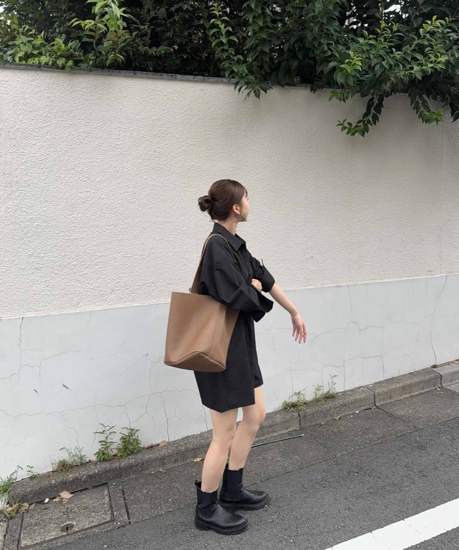 model：H165 着用サイズ：FREE
