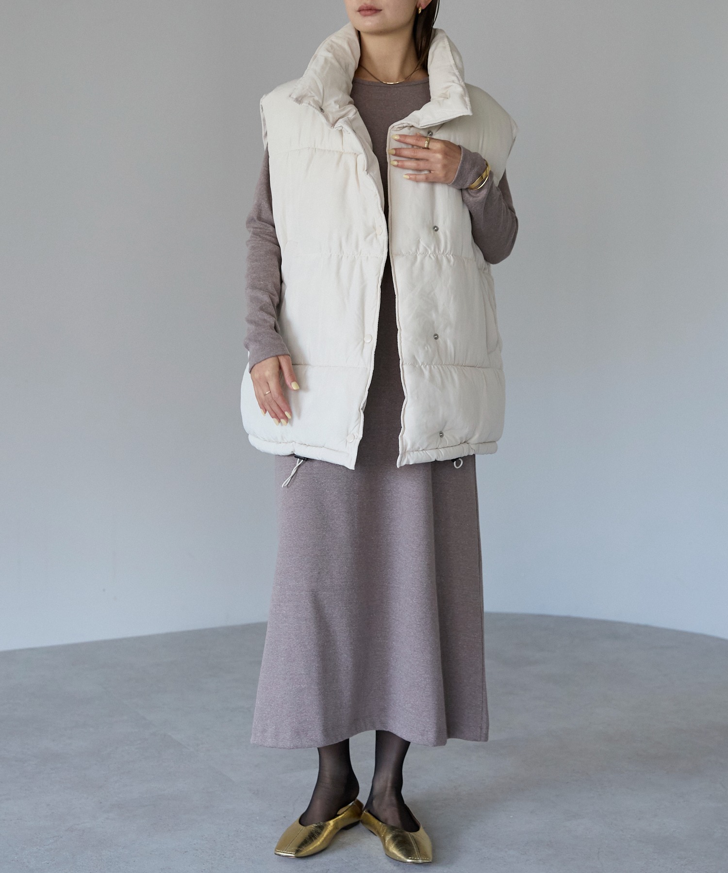 model：166cm / size：F