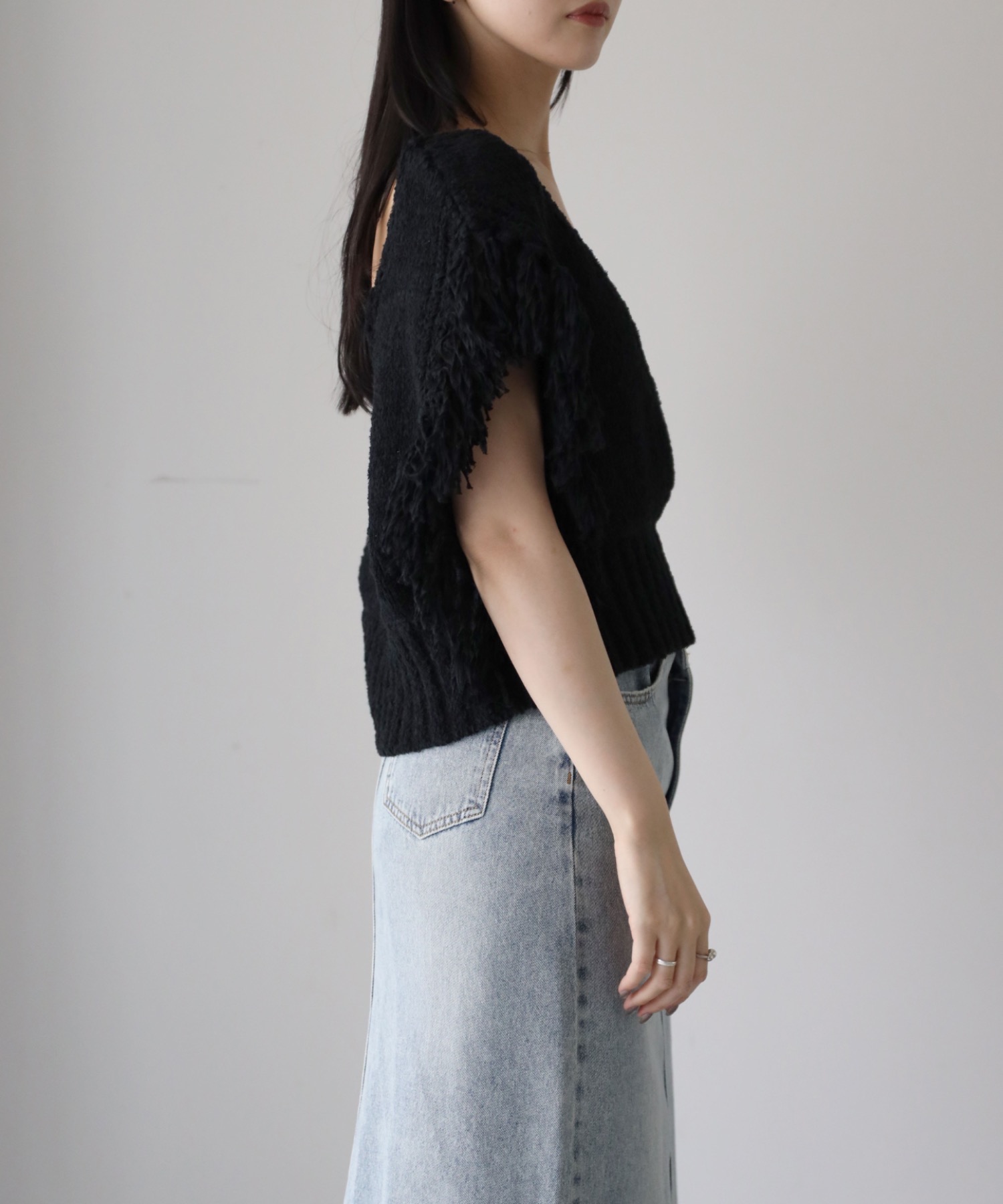 model：164cm. 着用サイズ：FREE