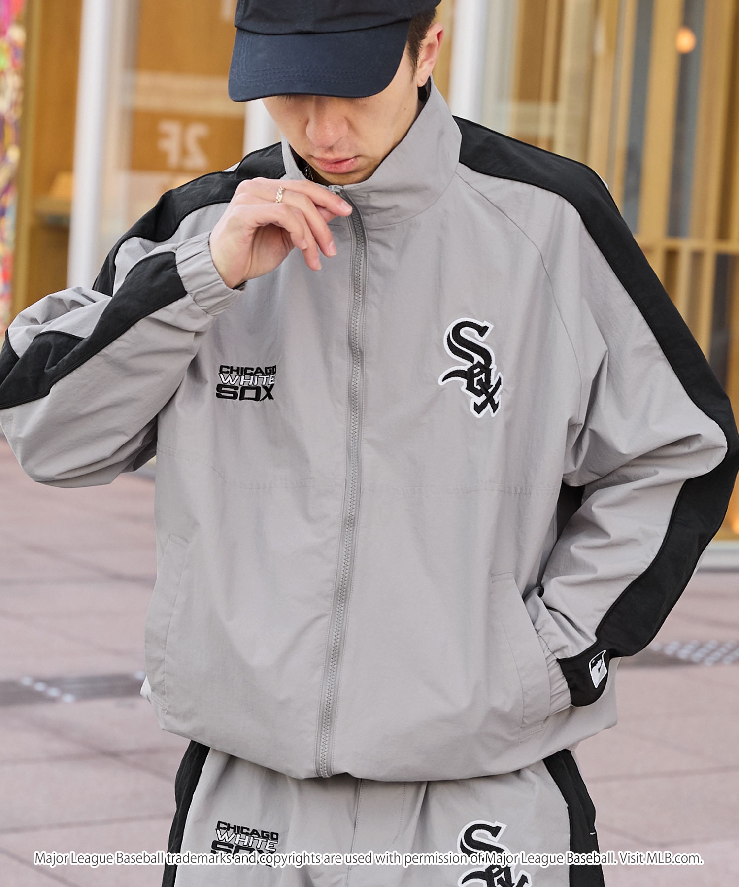 MLB WHITE SOX ショート丈ジップパーカー - トップス