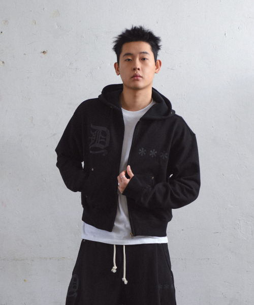 D-Star Hoodie Zip Up — худи на молнии, чёрный
