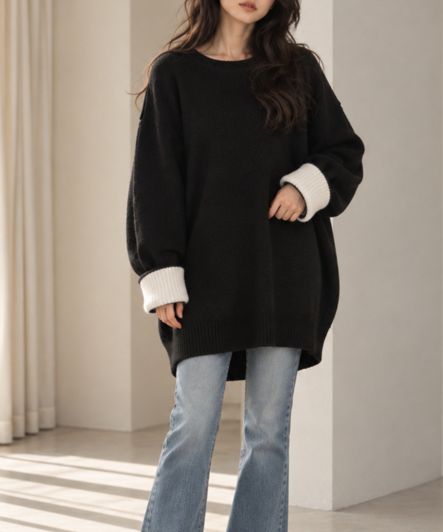 モデル身長：158cm 着用サイズ：FREE