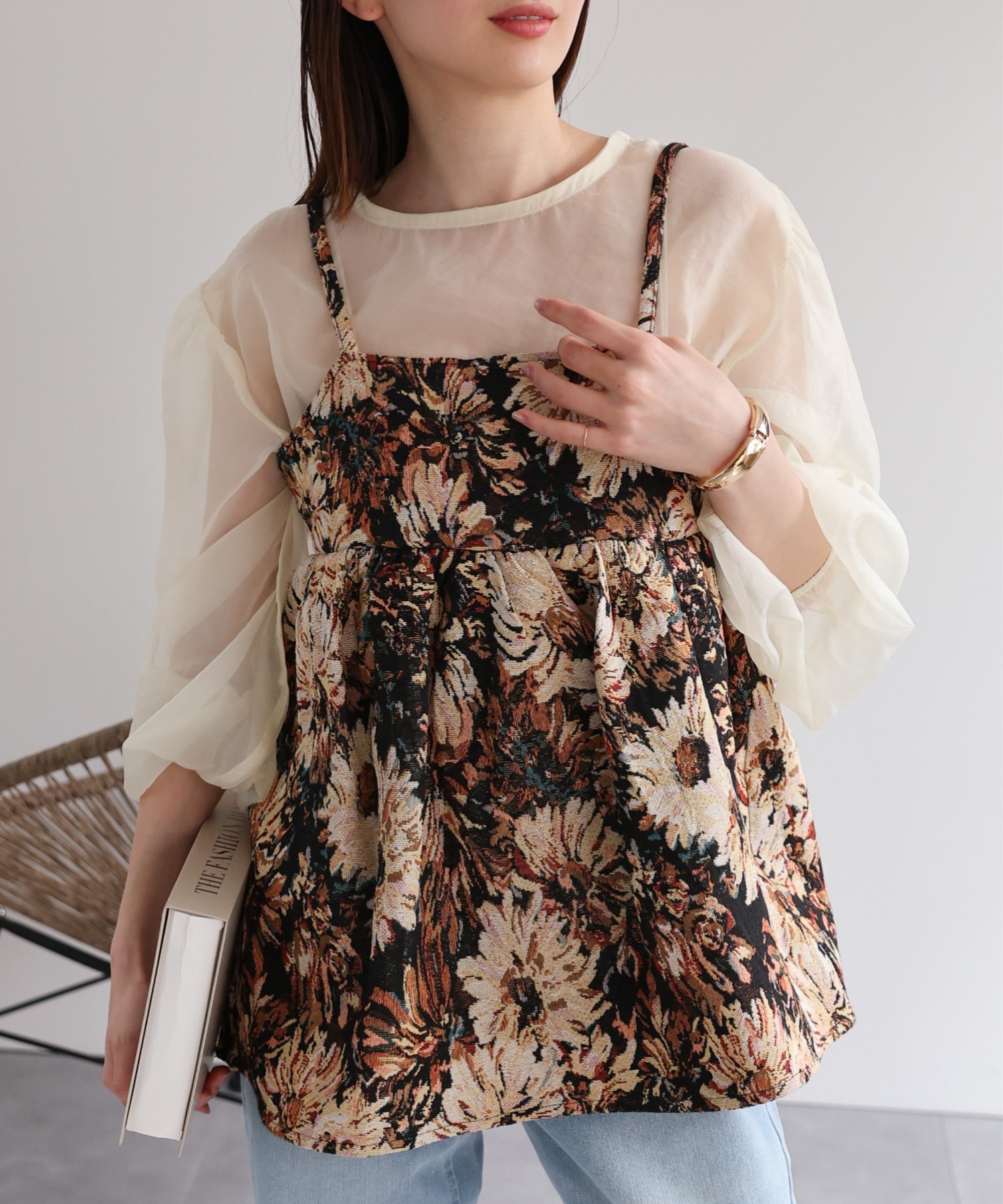 model：162cm 着用サイズ：F
