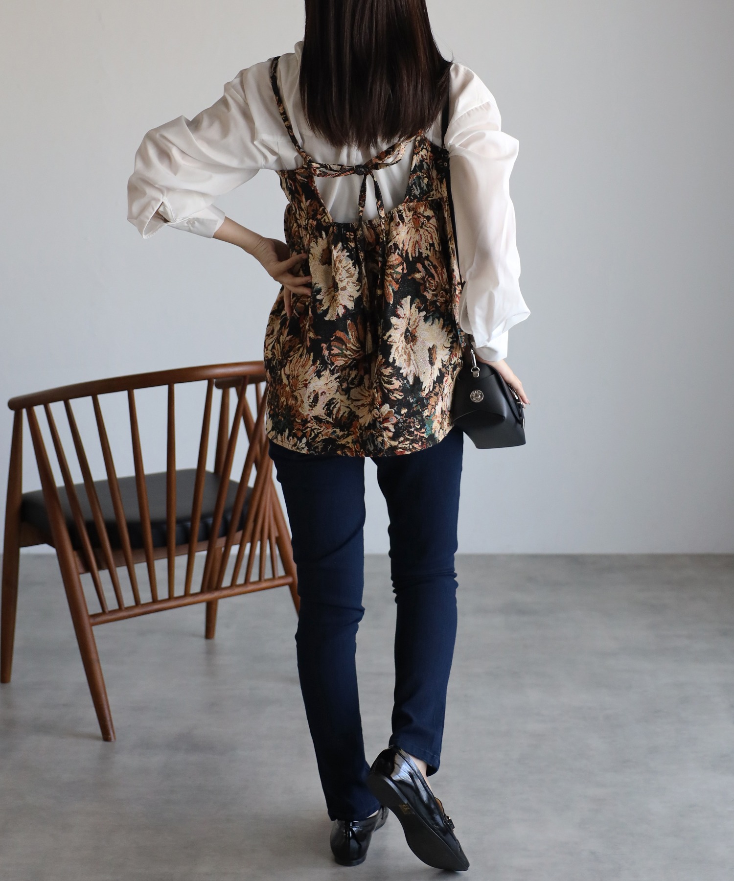 model：162cm 着用サイズ：F