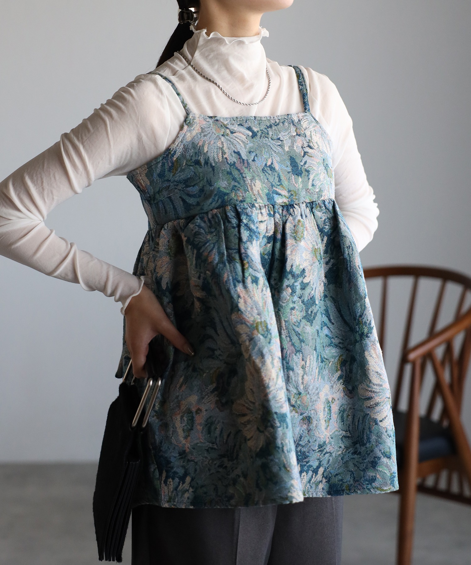 model：162cm 着用サイズ：F