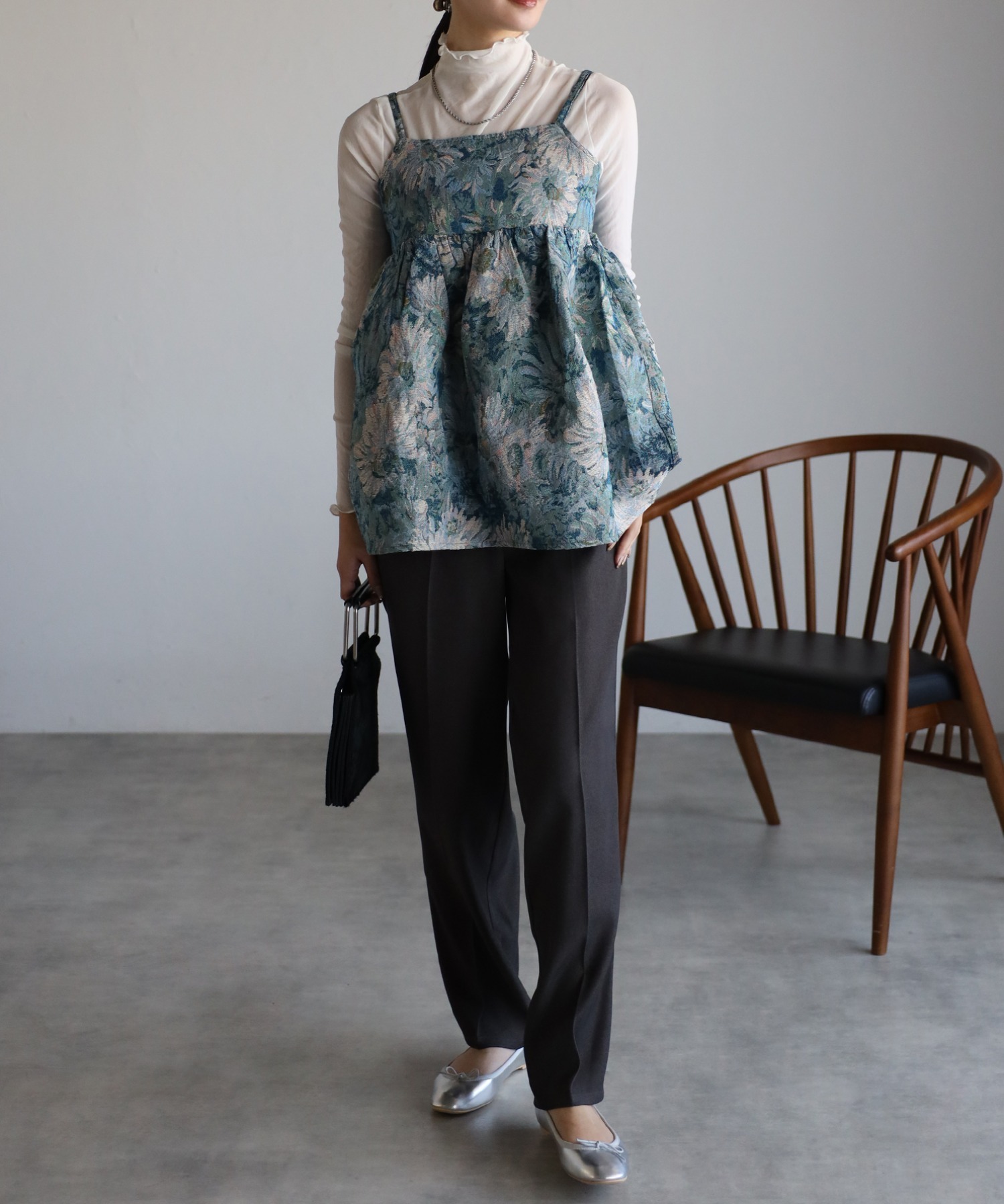 model：162cm 着用サイズ：F