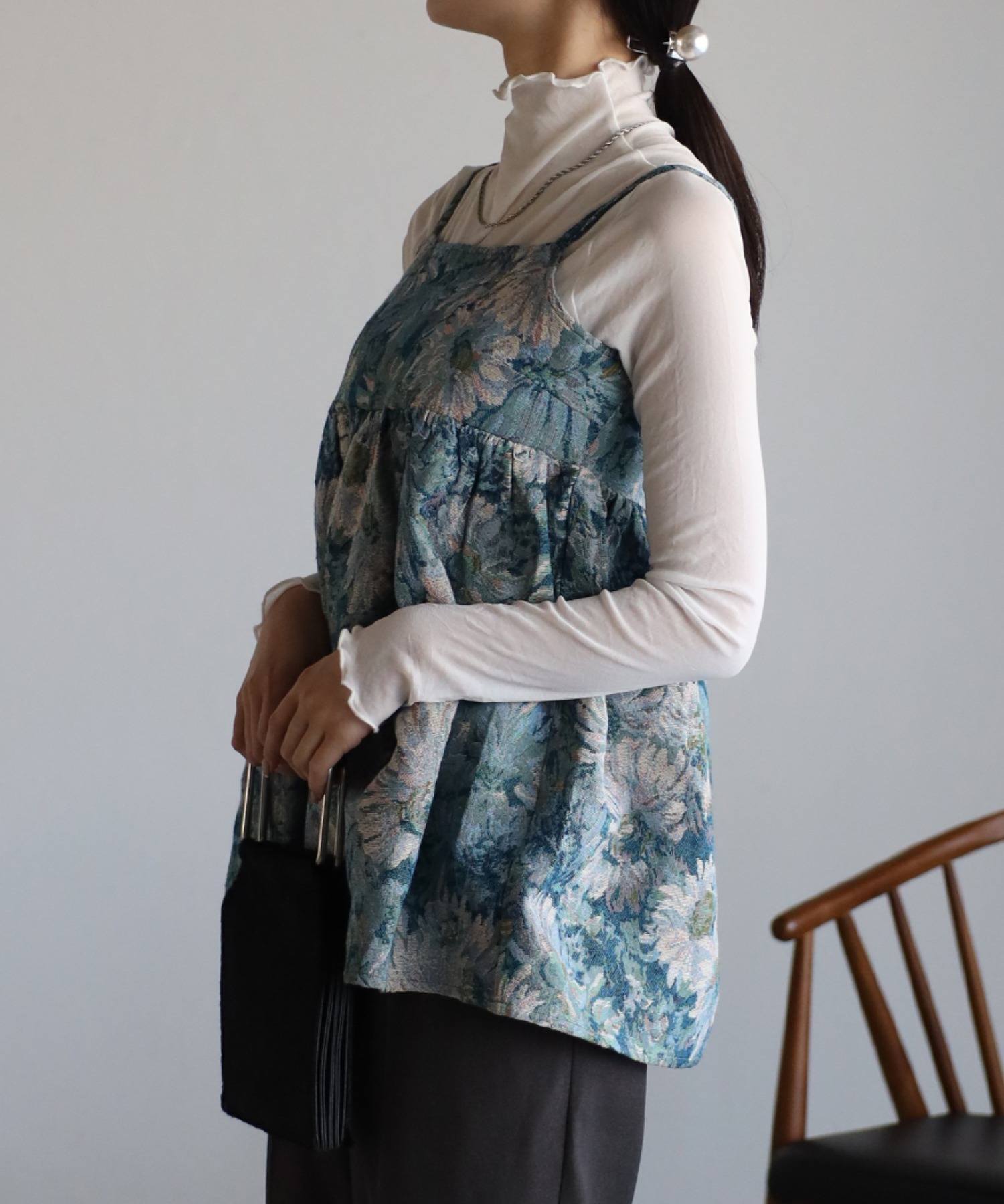 model：162cm 着用サイズ：F