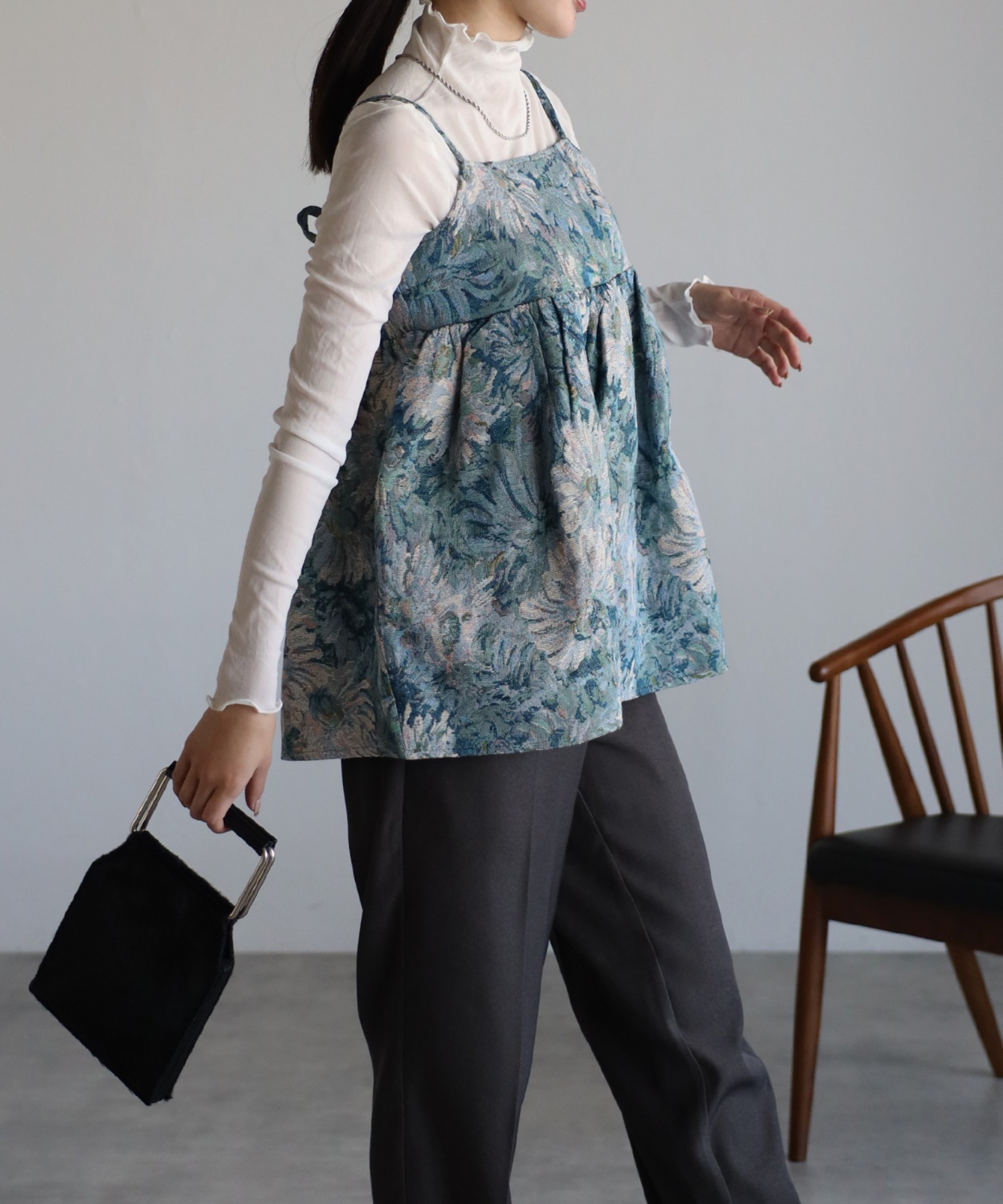model：162cm 着用サイズ：F