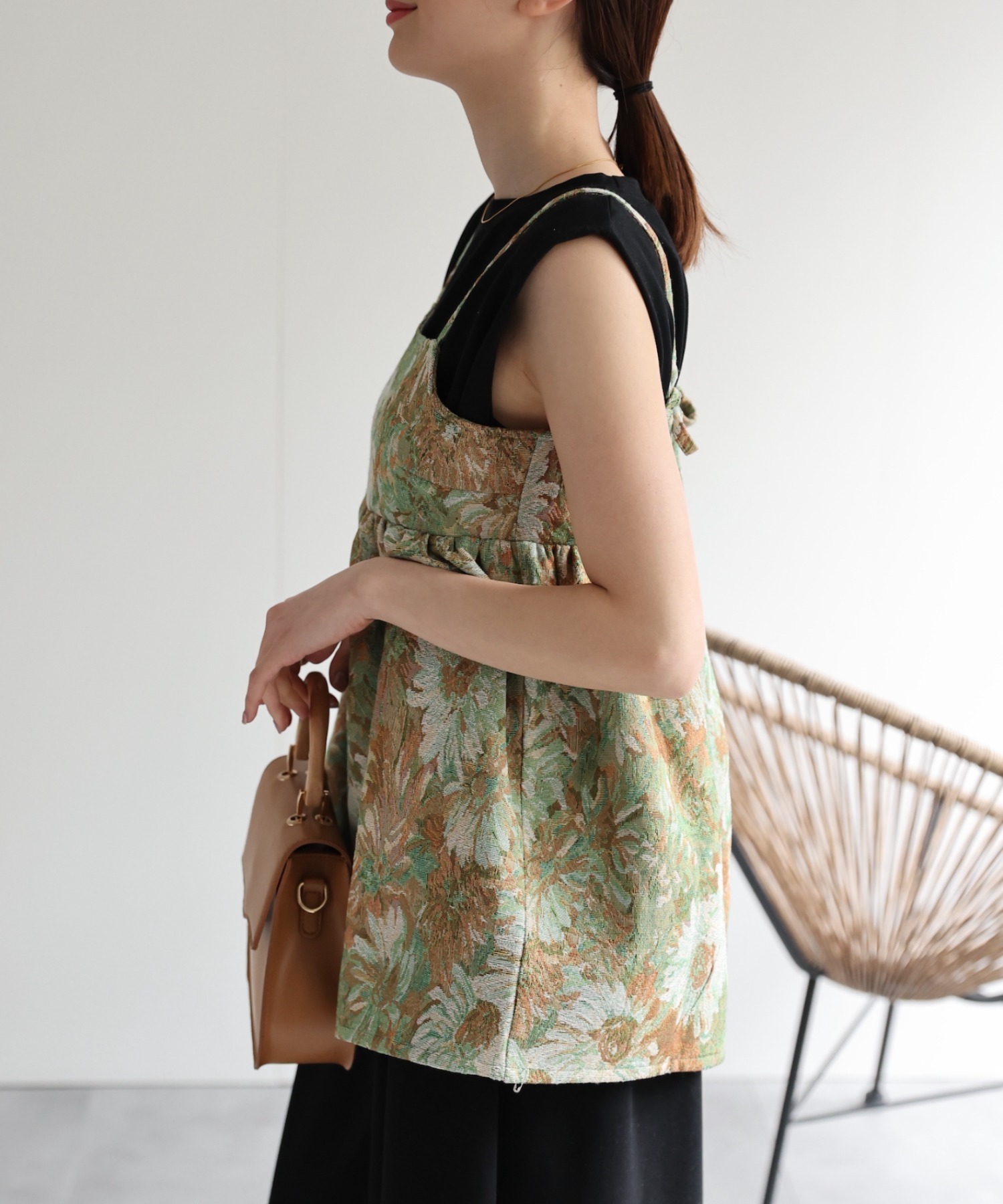 model：162cm 着用サイズ：F