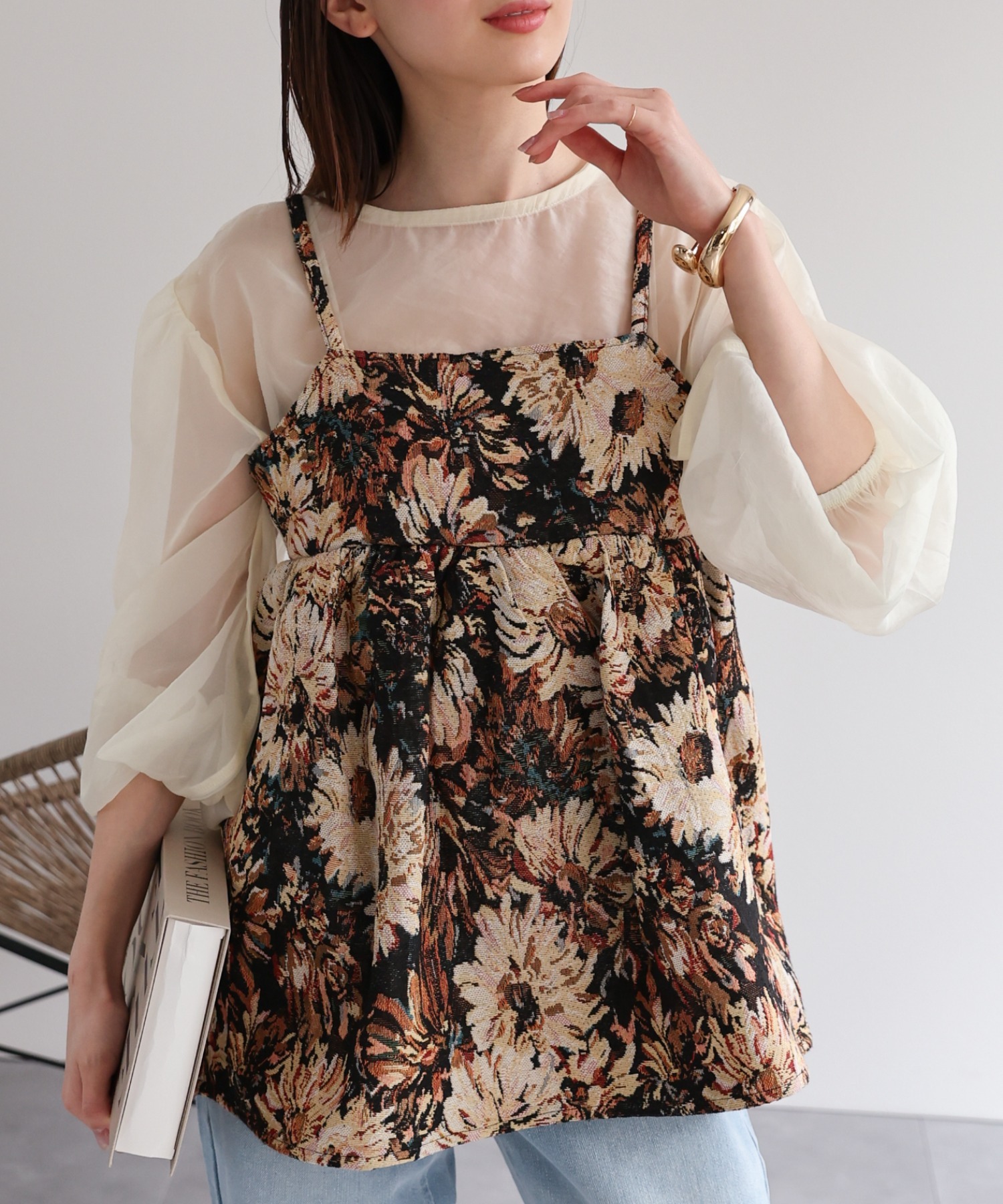 model：162cm 着用サイズ：F
