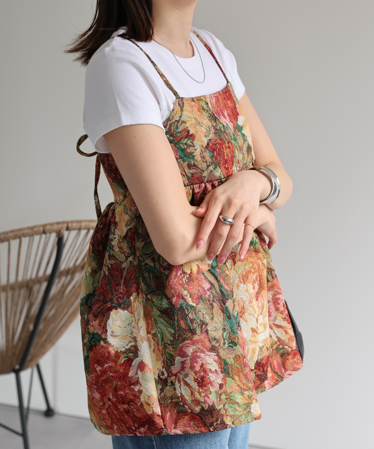 model：162cm 着用サイズ：F