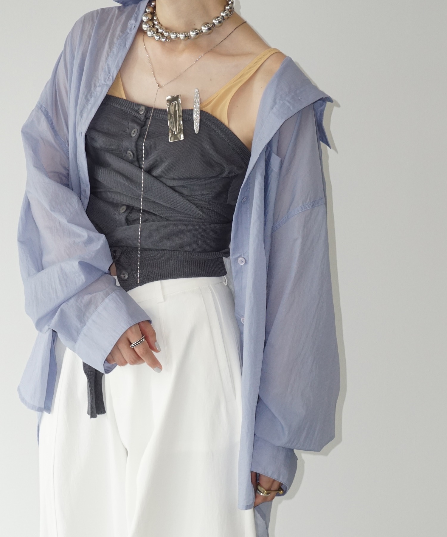 ワッシャーシアー ナイロンオーバーシャツ chw25a032