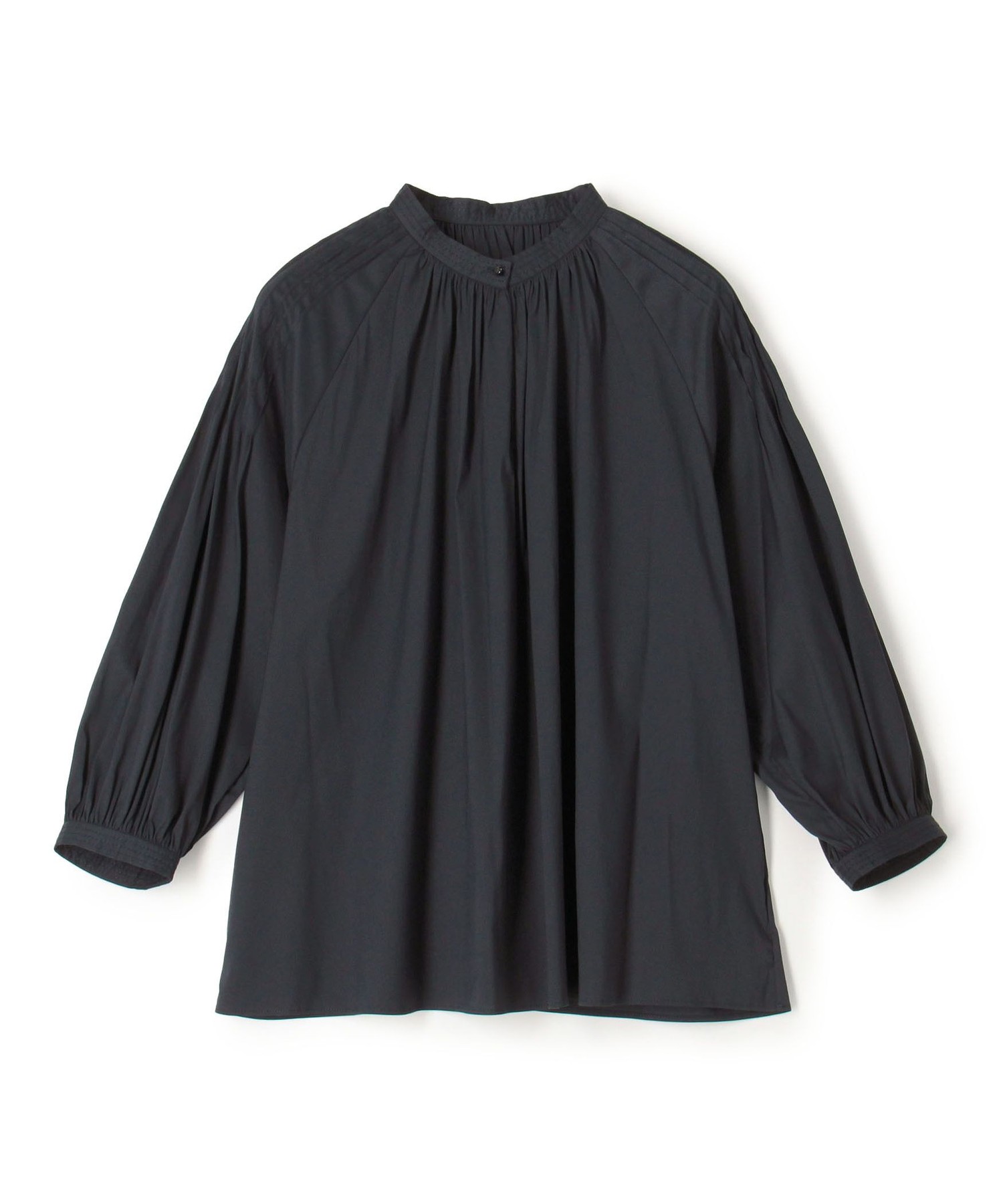 Stretch broad pintuck sleeve blouse — блуза со стрейчевой тканью и пинтаковыми рукавами