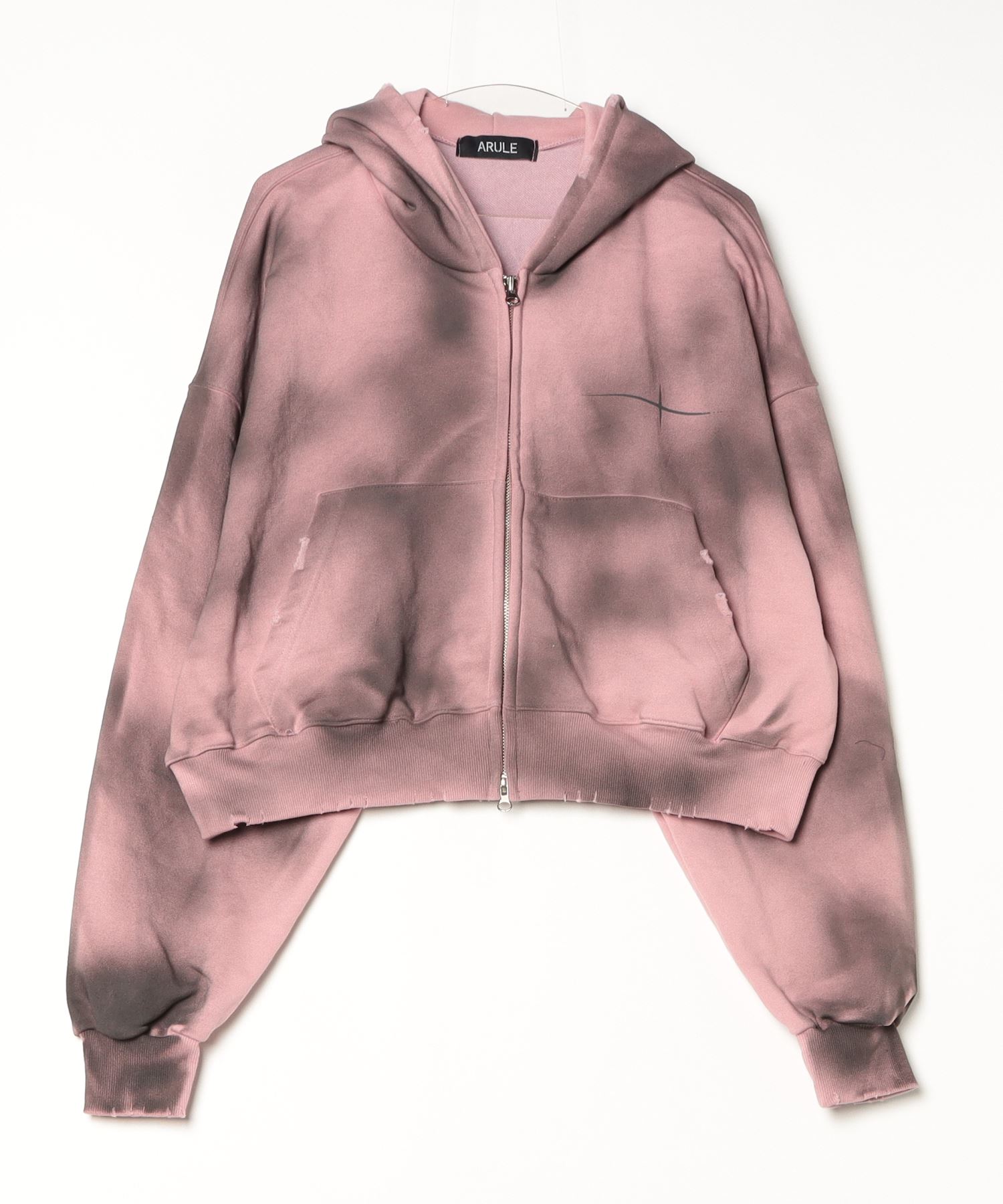 A'GEM/9 × .kom 『ARULE/アルール』TOTAL ANARCHY Cropped Zip Hoodie