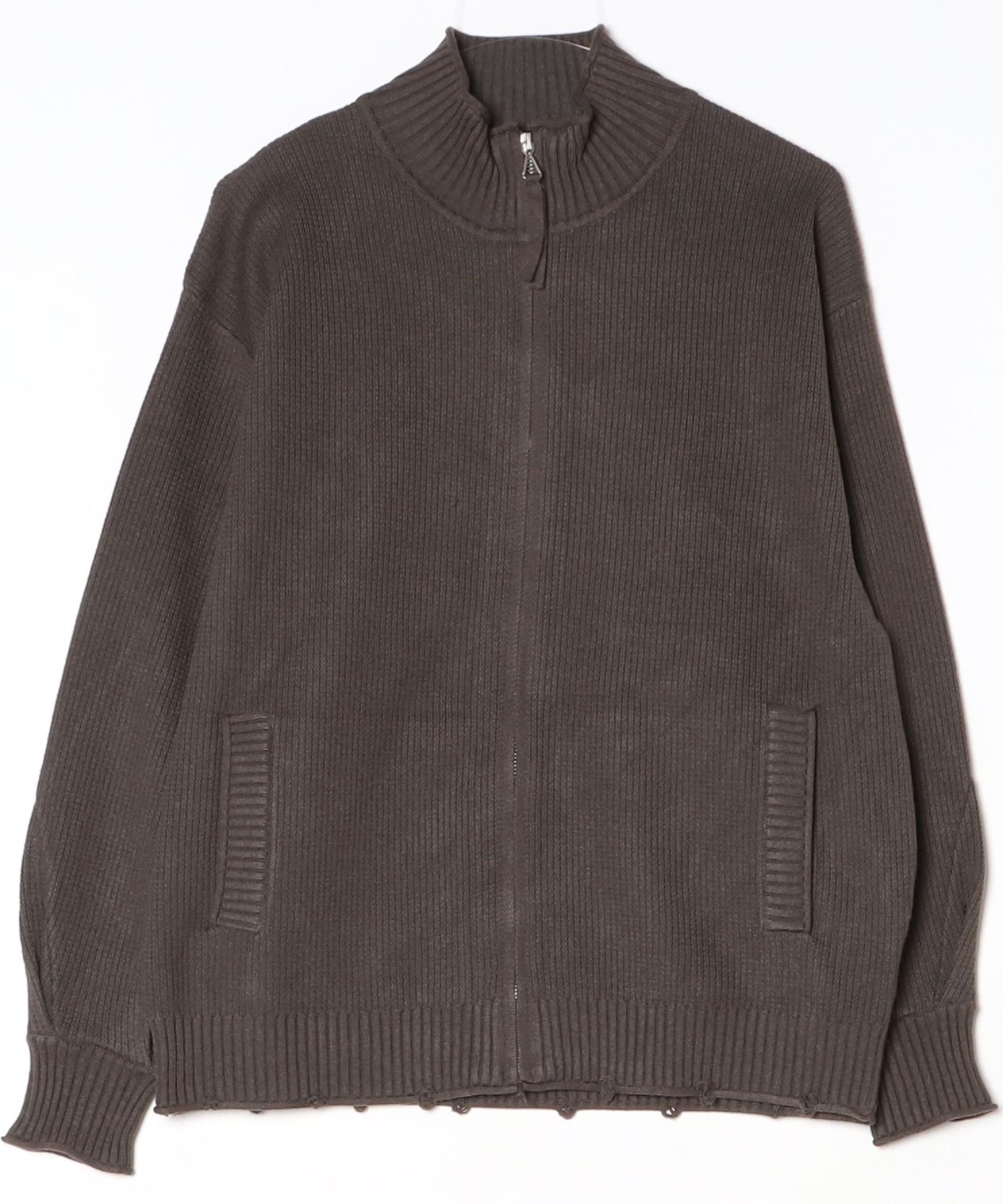 PRISTINE ニット ジップアップ A'GEM/9 × .kom 『BENUSTA /ベヌスタ』ジップハイネックニットジップ