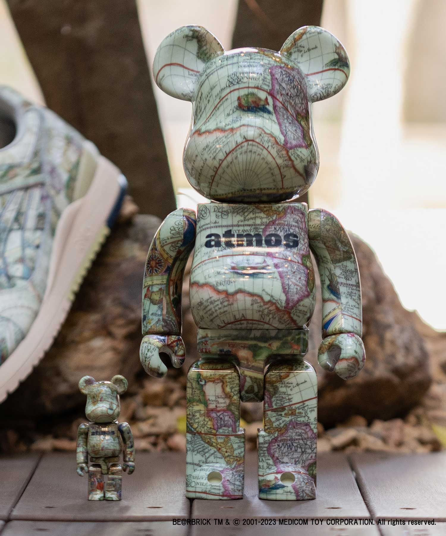 売れ筋アイテムラン BE@RBRICK atmos AGED MAP 100％ 400％ sitedev