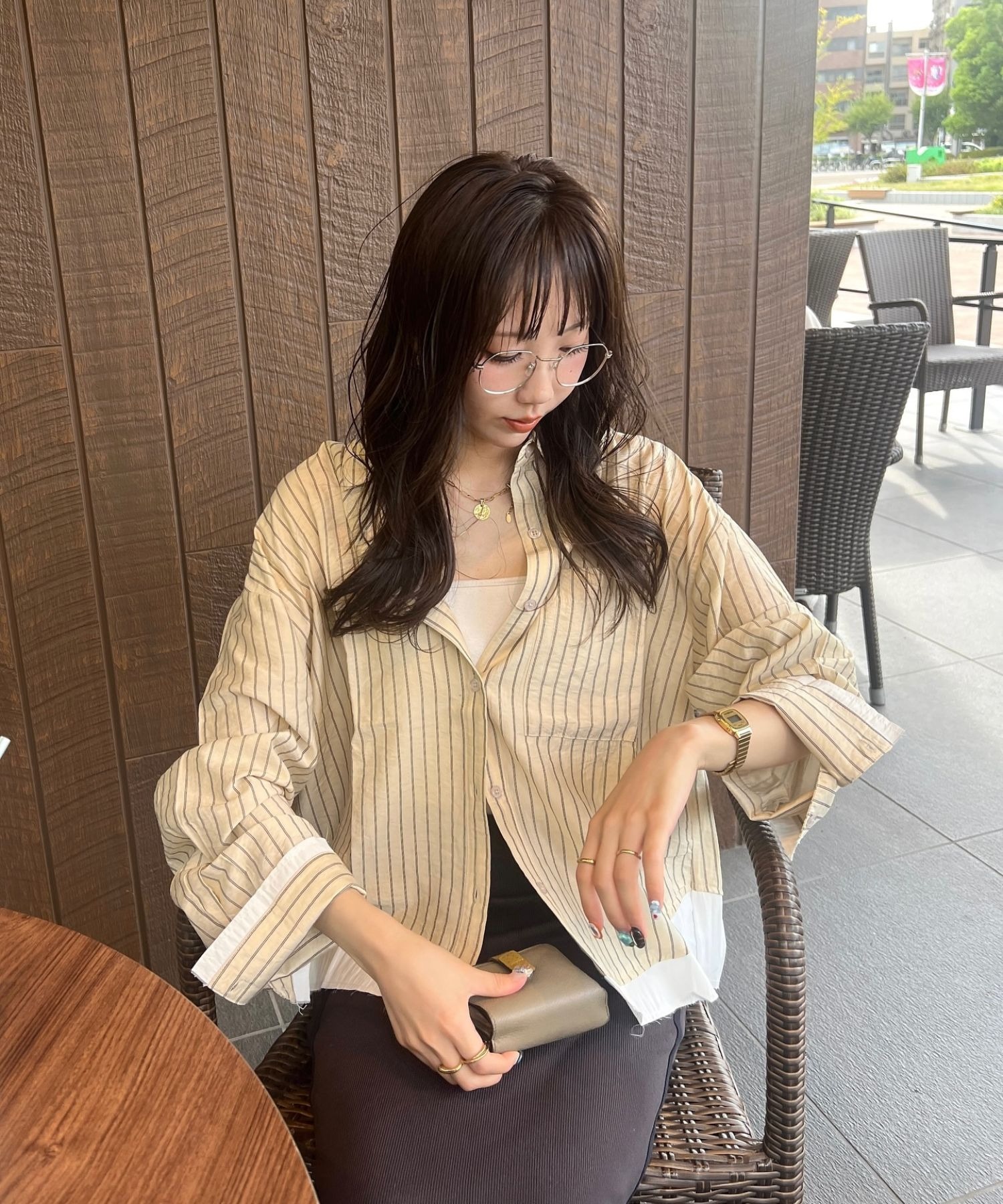 model：H153 着用サイズ：FREE