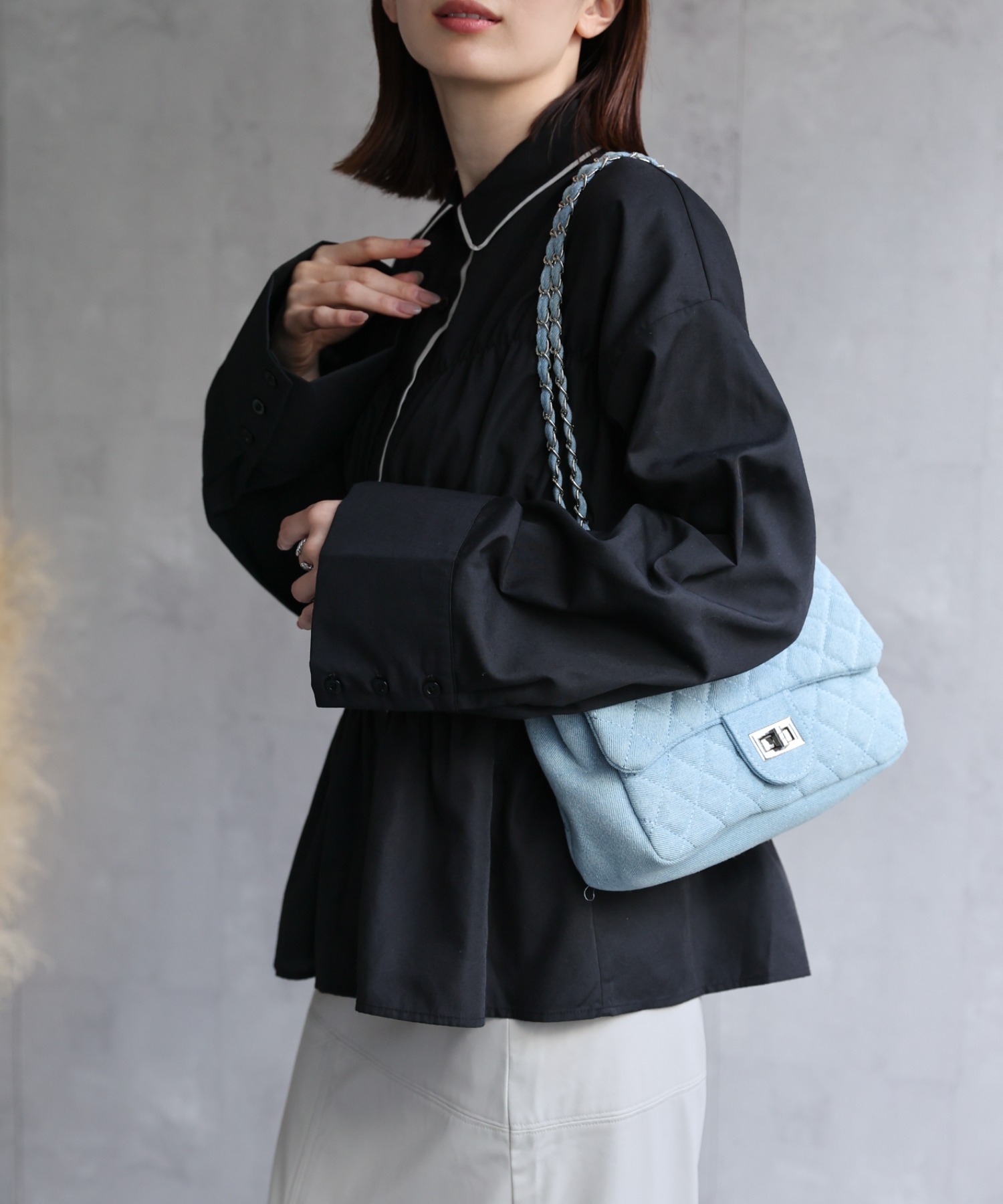 model：162cm 着用サイズ：F
