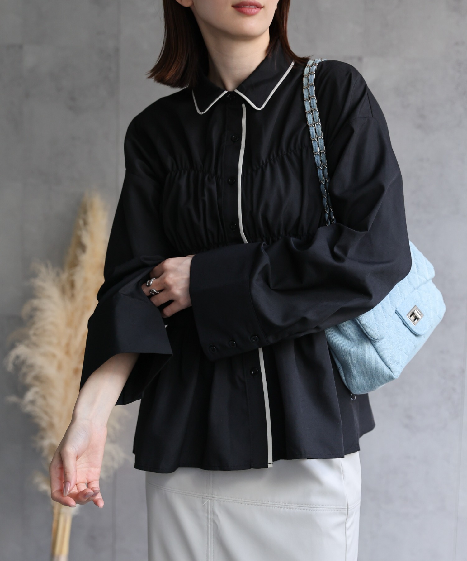 model：162cm 着用サイズ：F