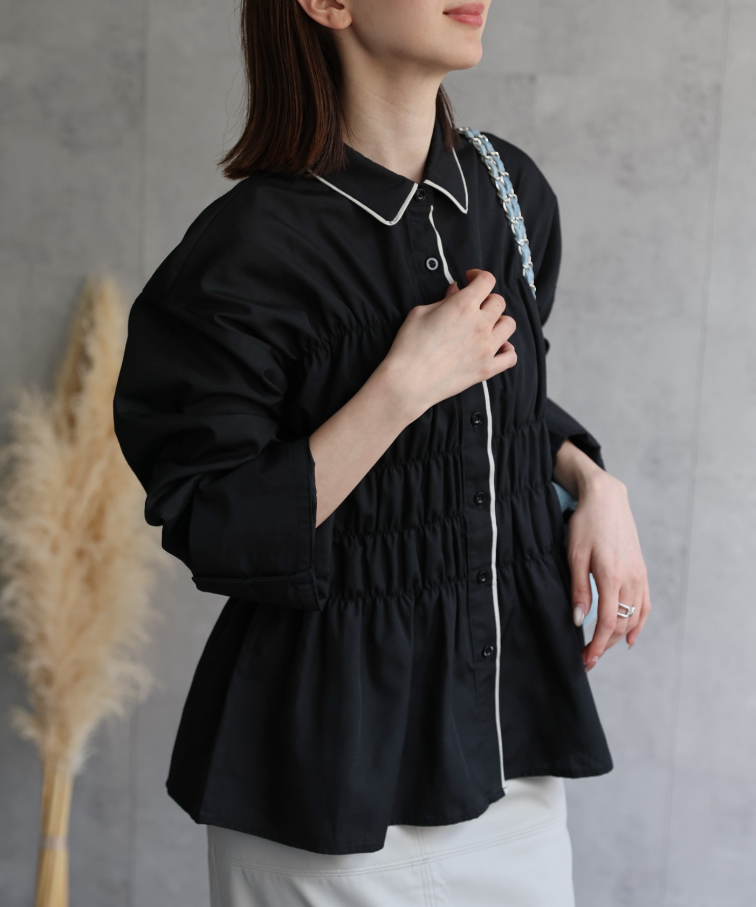 model：162cm 着用サイズ：F