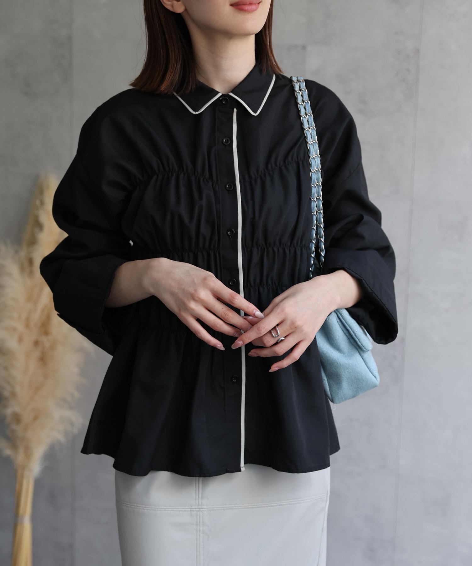 model：162cm 着用サイズ：F