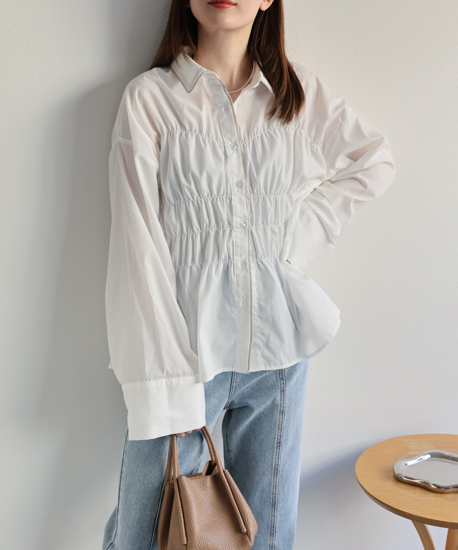 model：162cm 着用サイズ：F