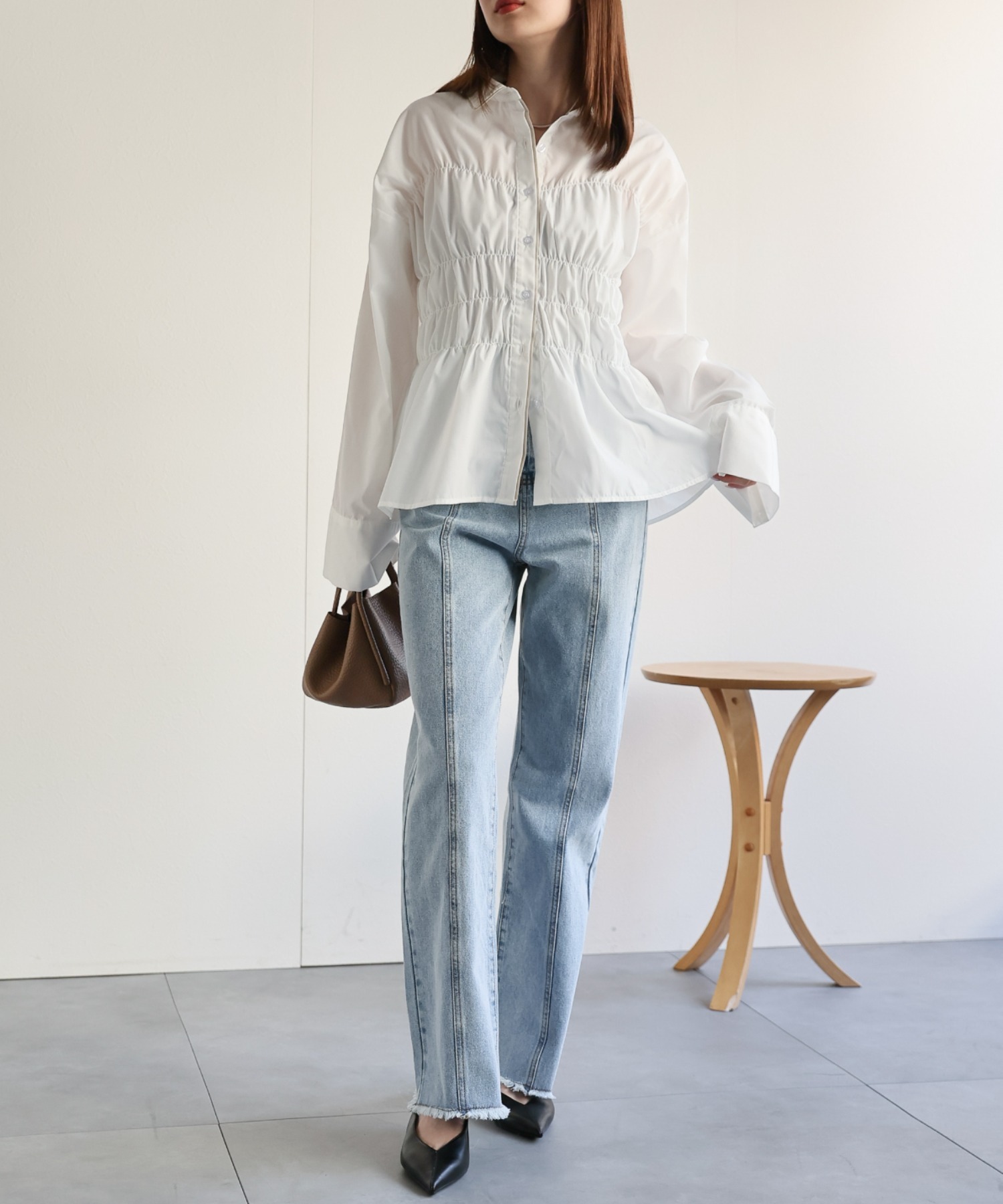 model：162cm 着用サイズ：F