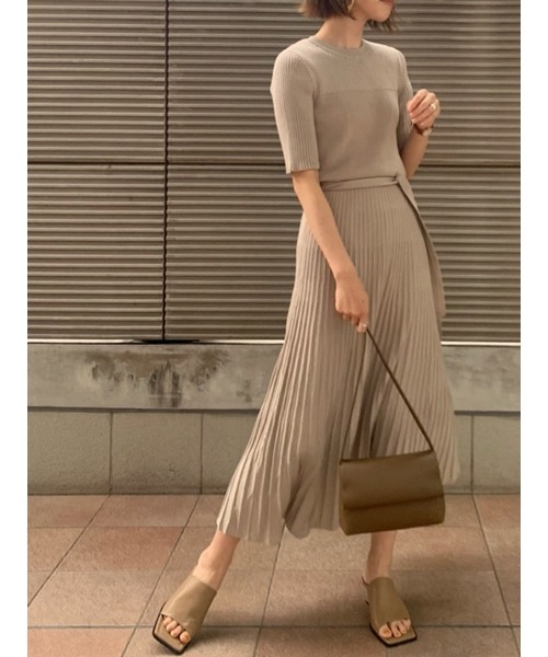 後あきブラウジングリブニットワンピース Economlife Com